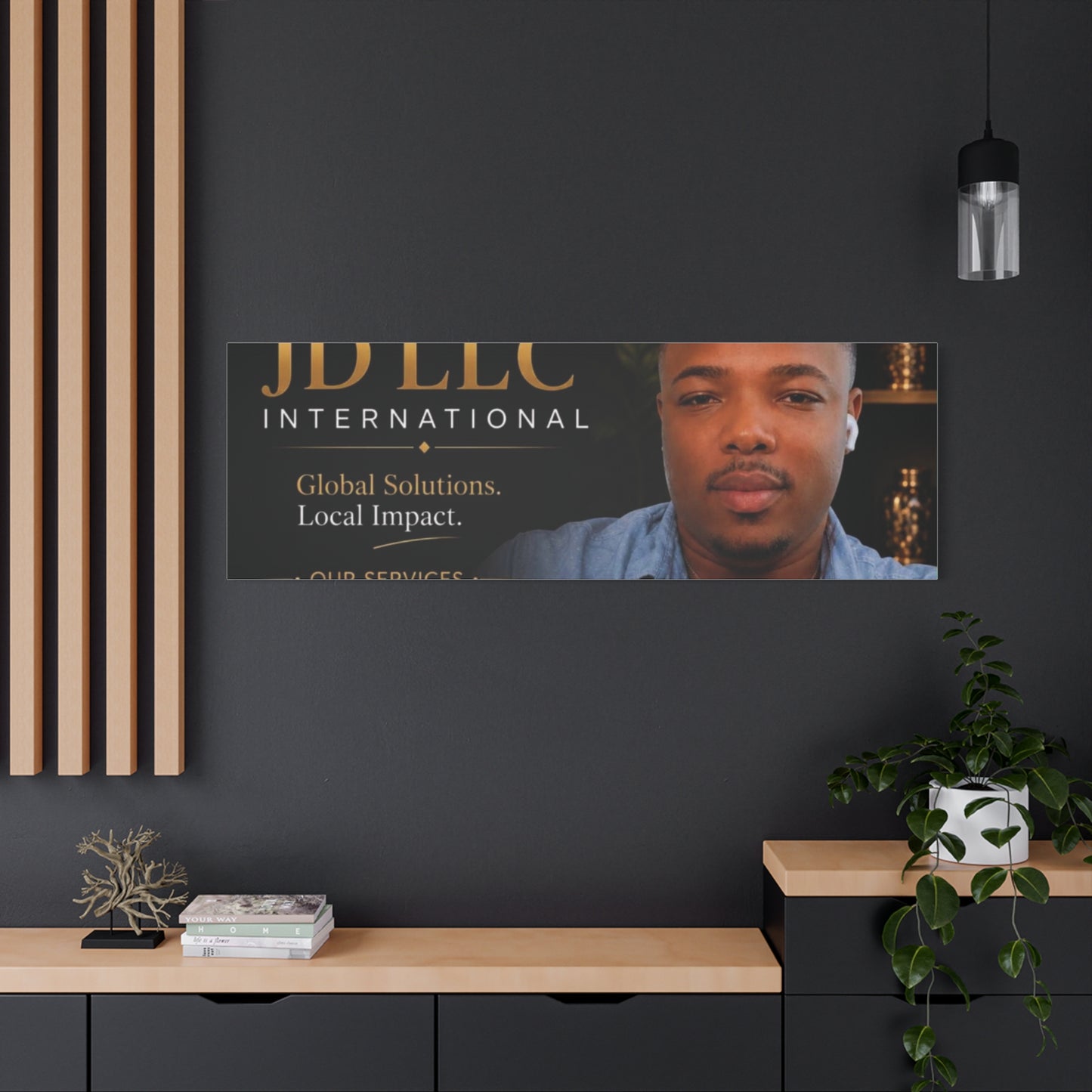 Canvas Print - JD LLC International Branded Portrait (Matte Stretched Canvas)