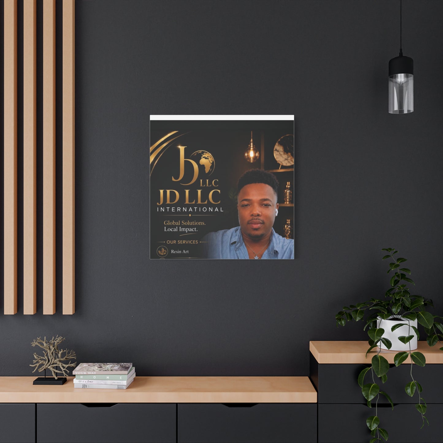 Canvas Print - JD LLC International Branded Portrait (Matte Stretched Canvas)