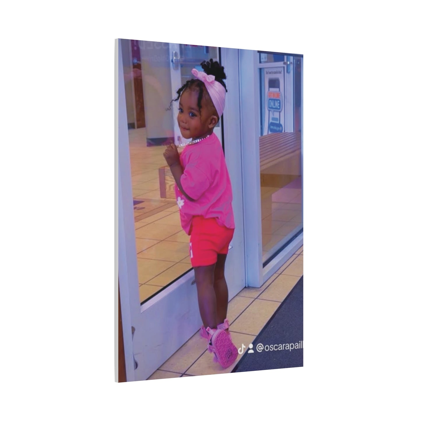 Canvas Wall Art - Candid Child Photo Matte Stretched Print