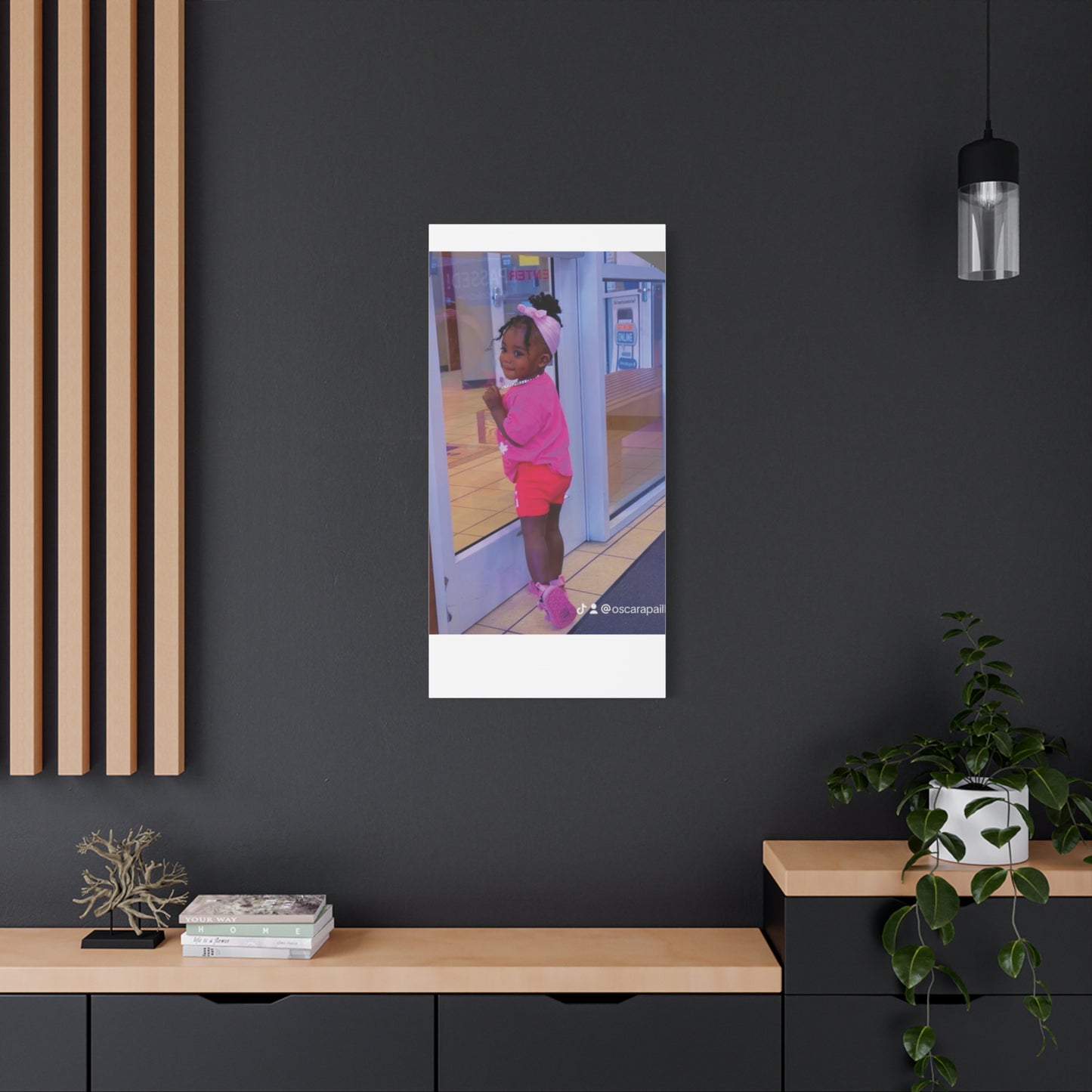 Canvas Wall Art - Candid Child Photo Matte Stretched Print