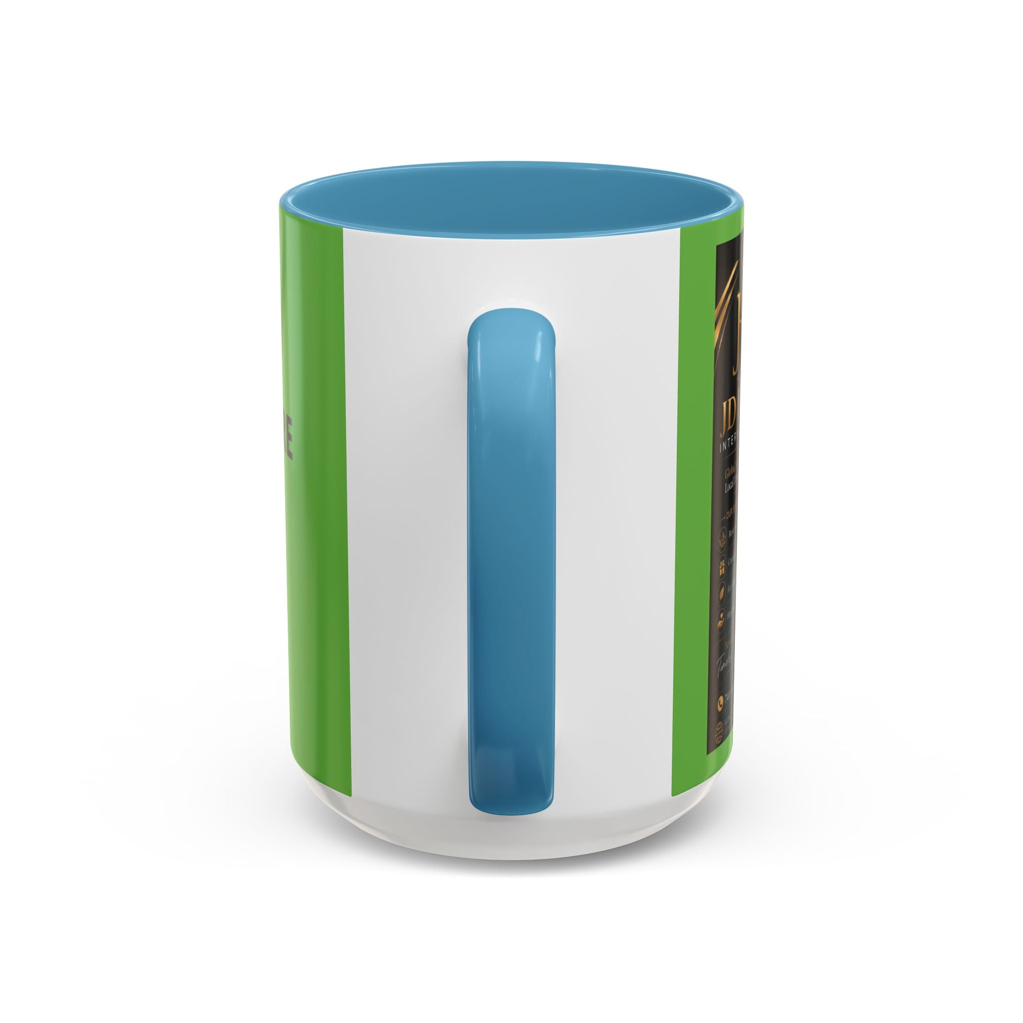 Photo Logo Accent Coffee Mug — Custom Branded Promotional Mug