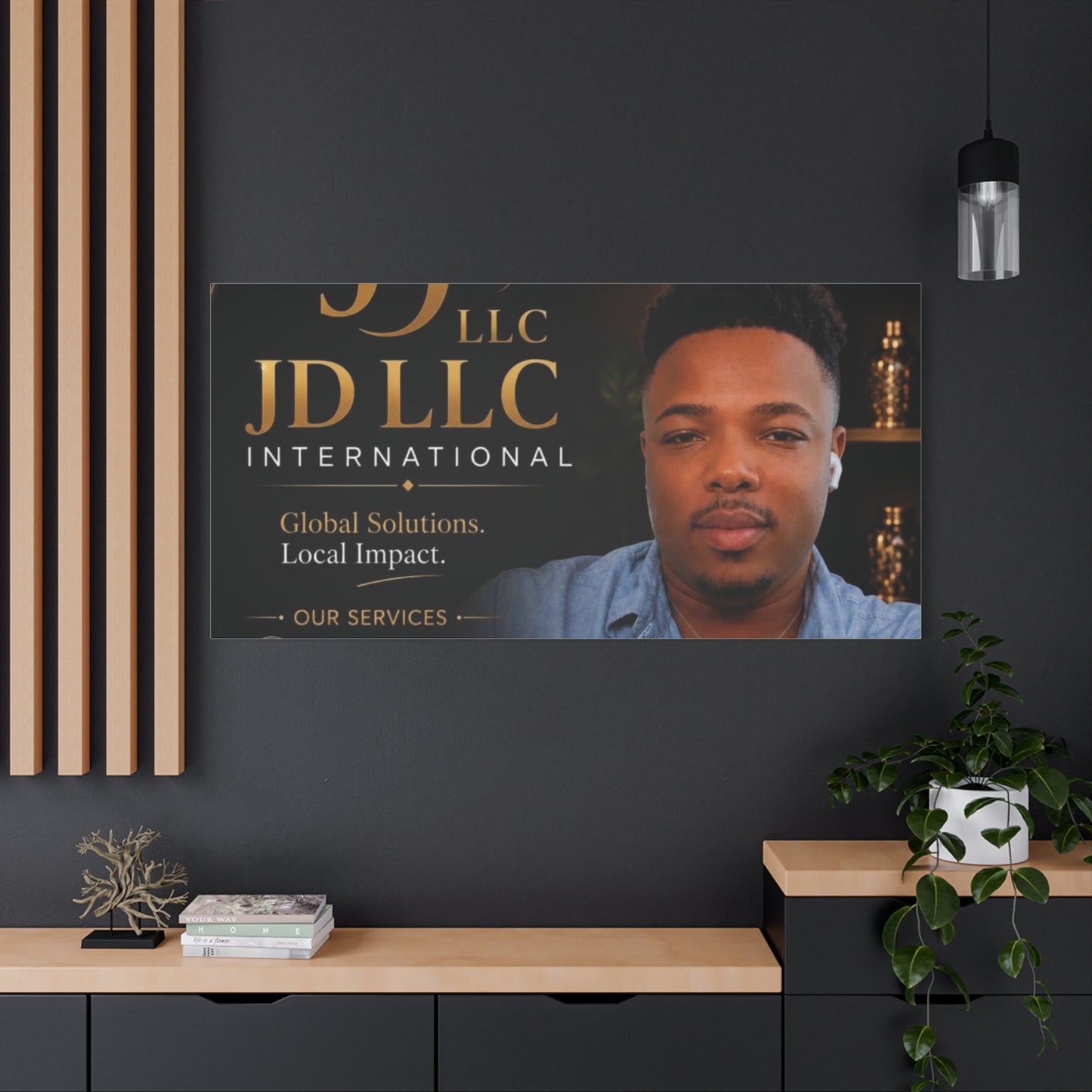 Canvas Print - JD LLC International Branded Portrait (Matte Stretched Canvas)