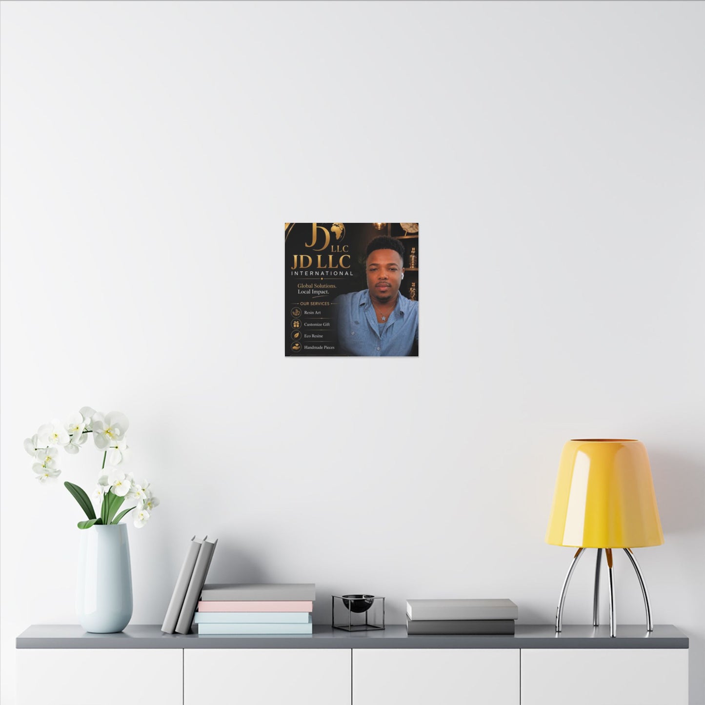 Matte Stretched Canvas - JD LLC International Business Portrait (Customizable)