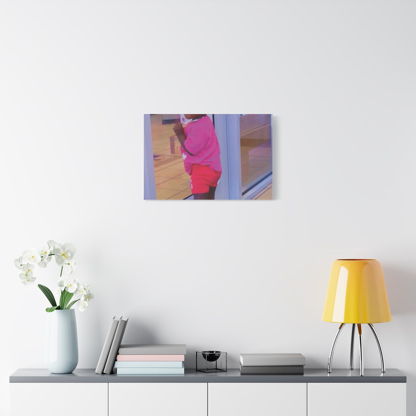 Canvas Wall Art - Candid Child Photo Matte Stretched Print