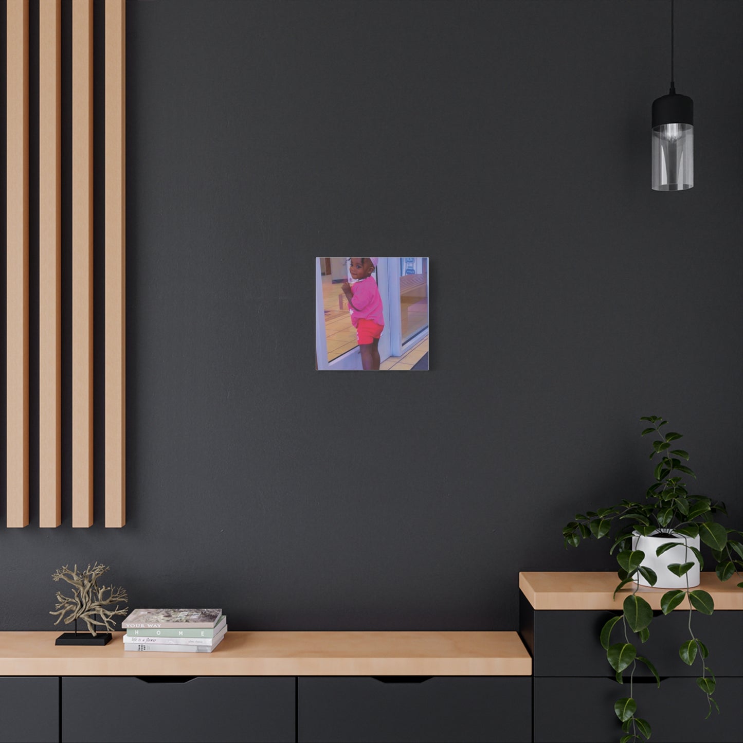 Canvas Wall Art - Candid Child Photo Matte Stretched Print