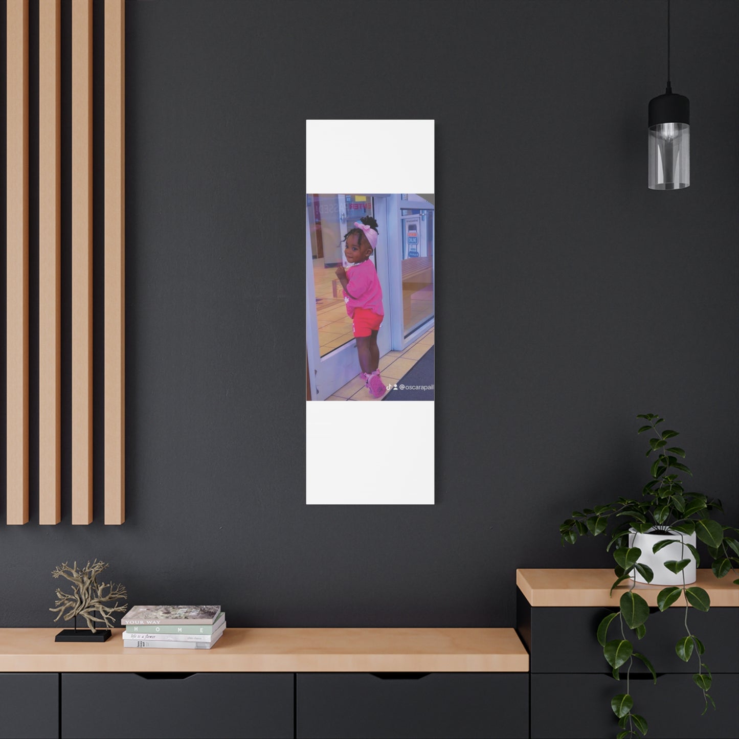 Canvas Wall Art - Candid Child Photo Matte Stretched Print