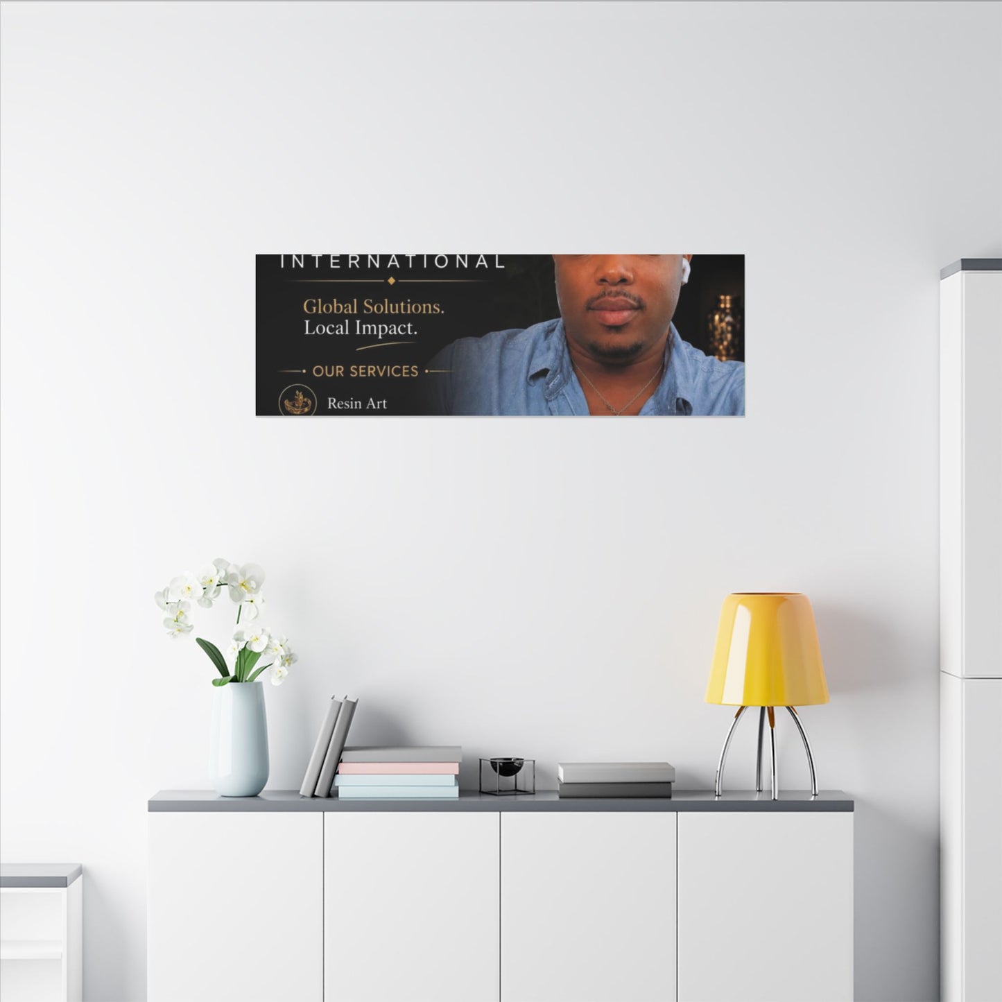 Matte Stretched Canvas - JD LLC International Business Portrait (Customizable)
