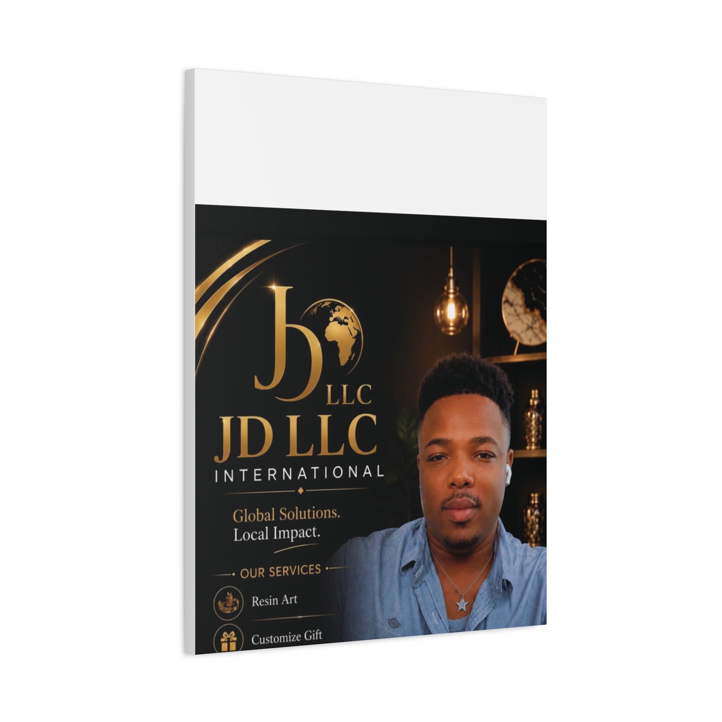 Canvas Print - JD LLC International Branded Portrait (Matte Stretched Canvas)