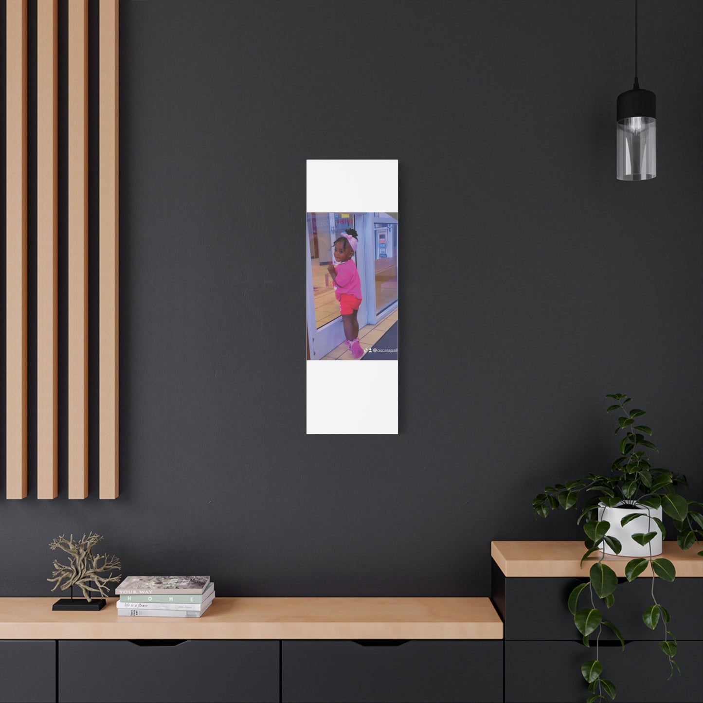 Canvas Wall Art - Candid Child Photo Matte Stretched Print