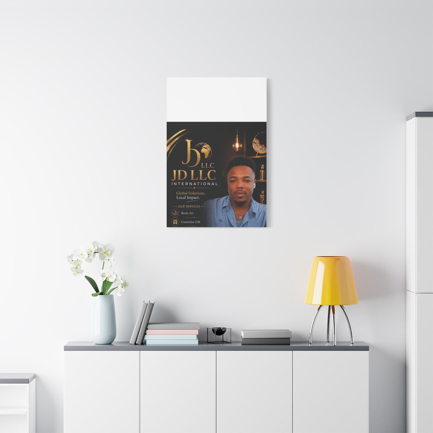 Canvas Print - JD LLC International Branded Portrait (Matte Stretched Canvas)