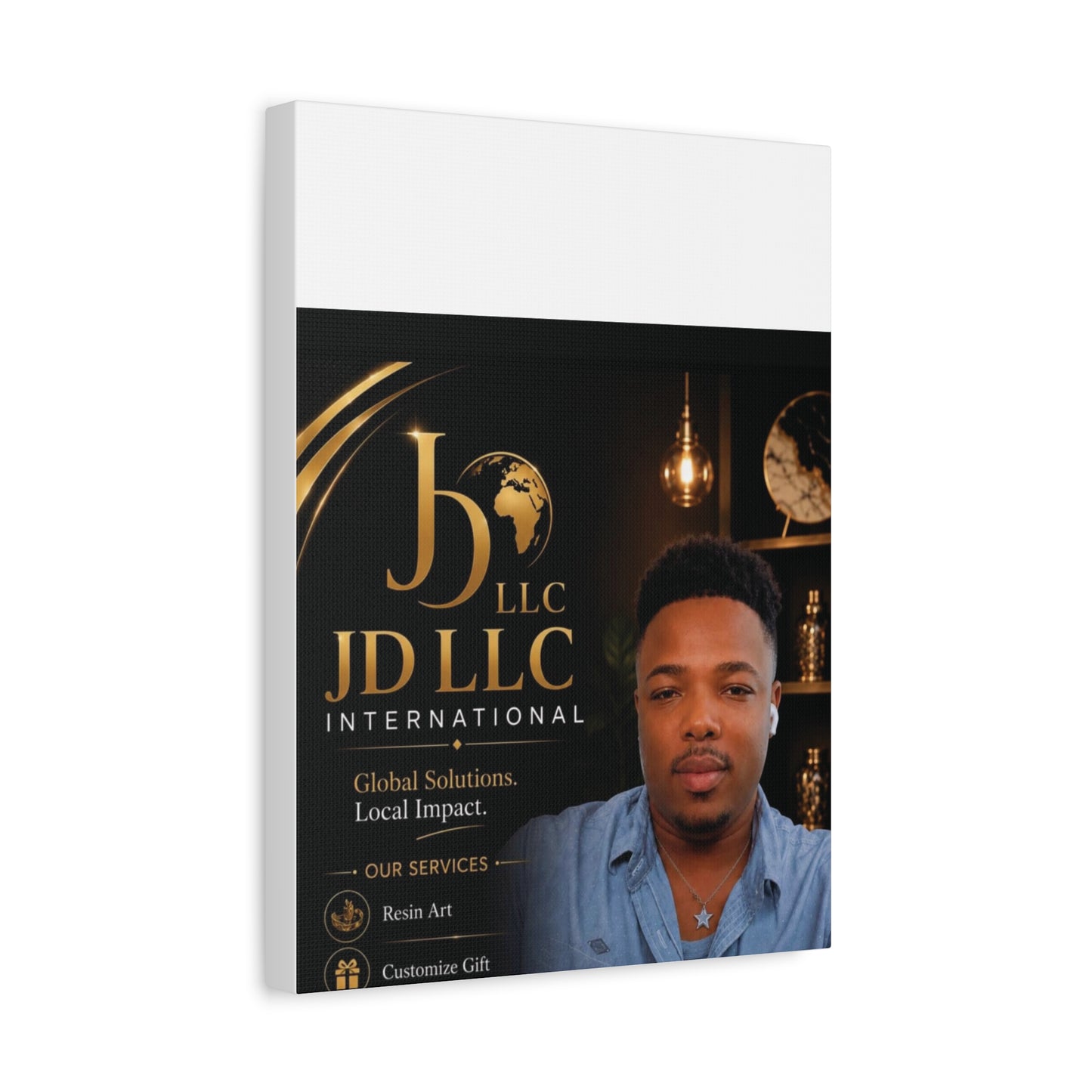 Canvas Print - JD LLC International Branded Portrait (Matte Stretched Canvas)