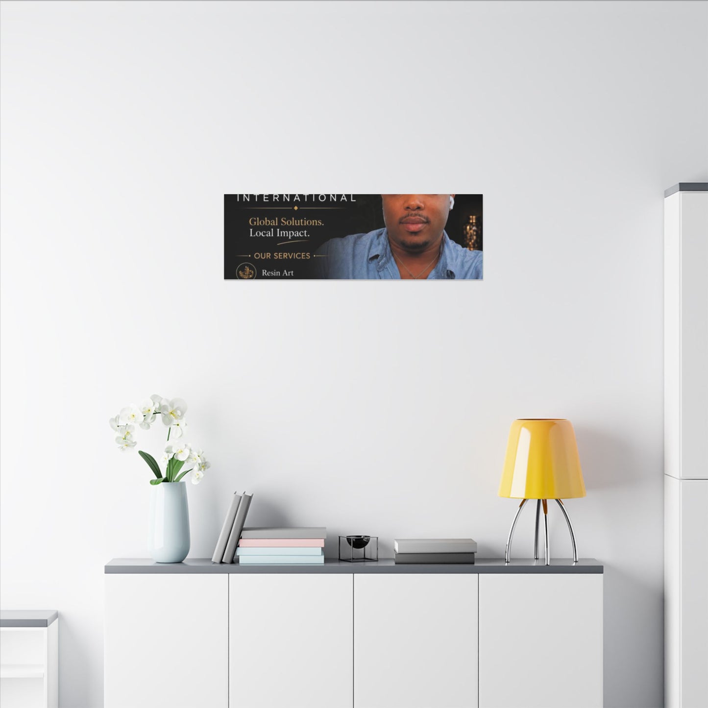 Matte Stretched Canvas - JD LLC International Business Portrait (Customizable)