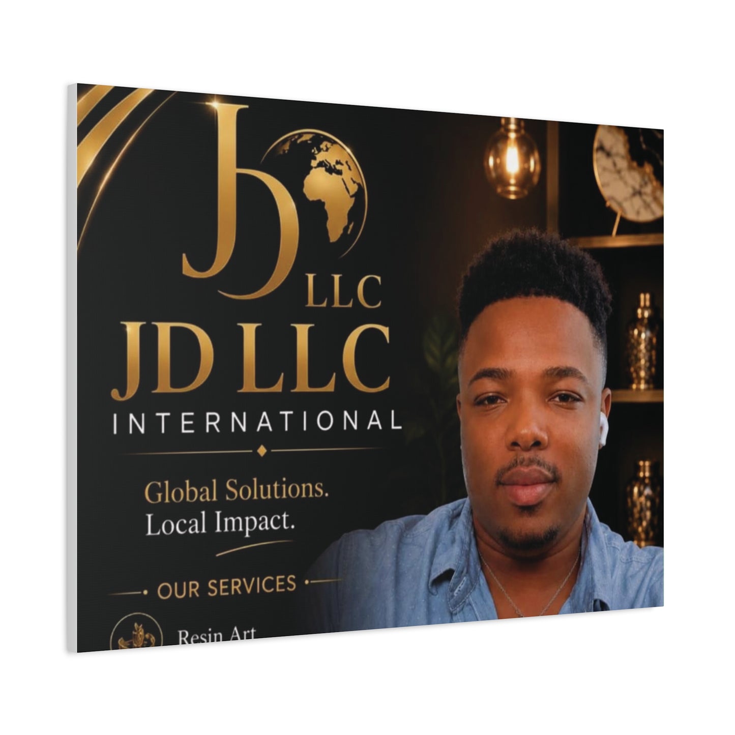 Canvas Print - JD LLC International Branded Portrait (Matte Stretched Canvas)