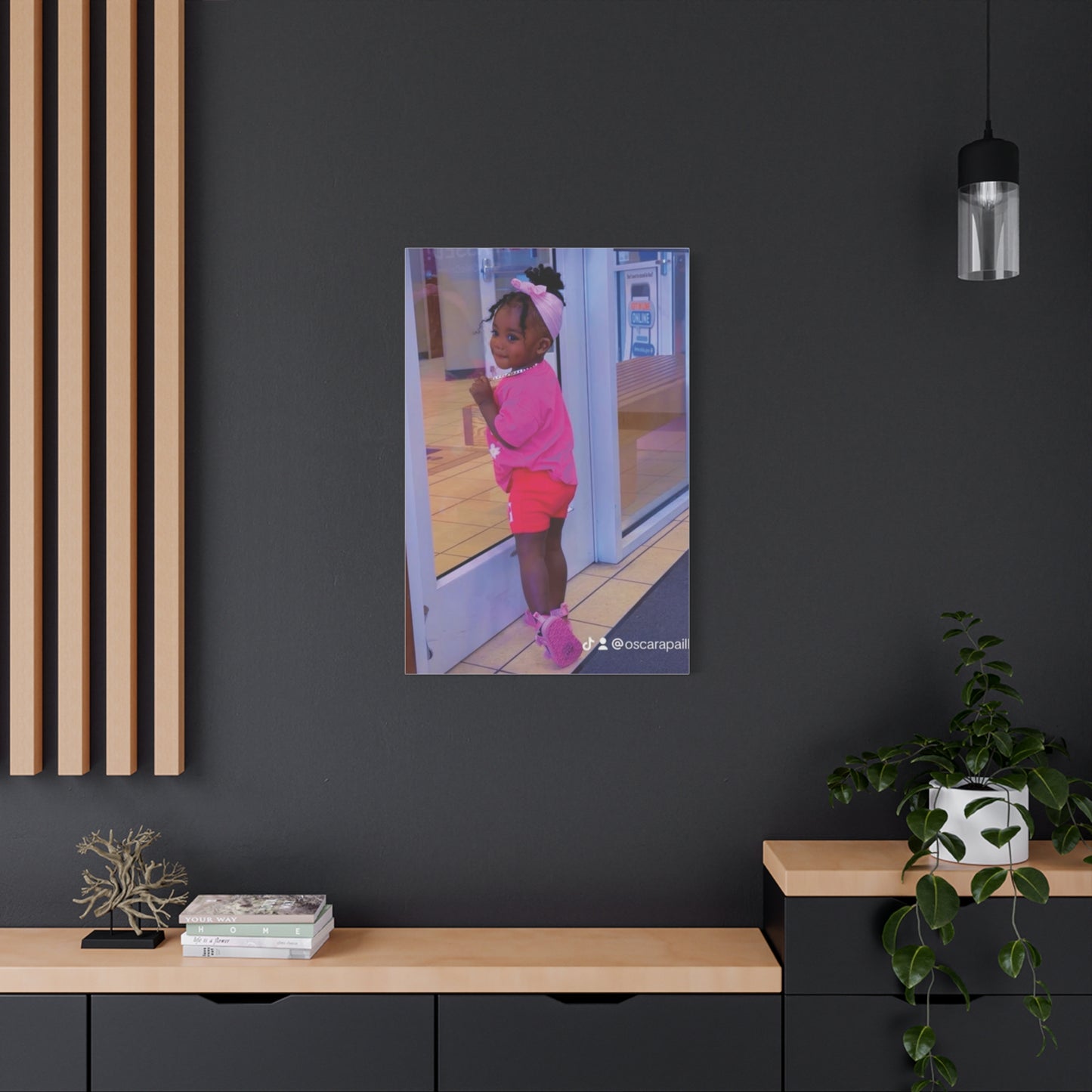 Canvas Wall Art - Candid Child Photo Matte Stretched Print