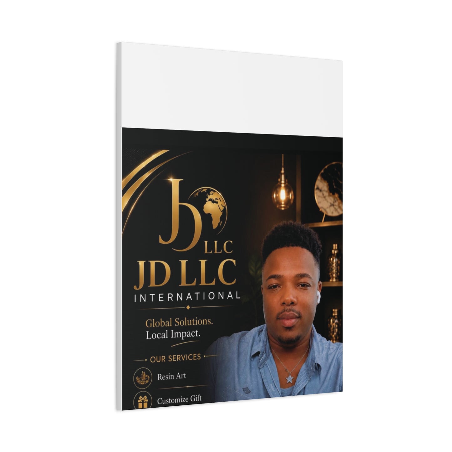 Canvas Print - JD LLC International Branded Portrait (Matte Stretched Canvas)