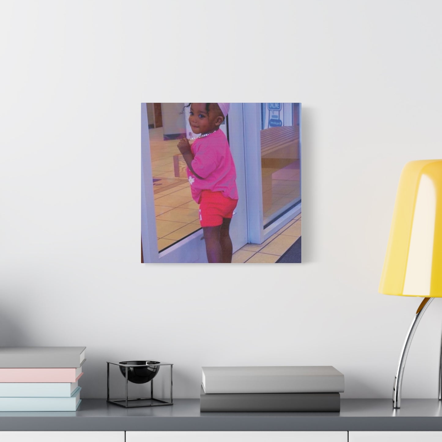 Canvas Wall Art - Candid Child Photo Matte Stretched Print