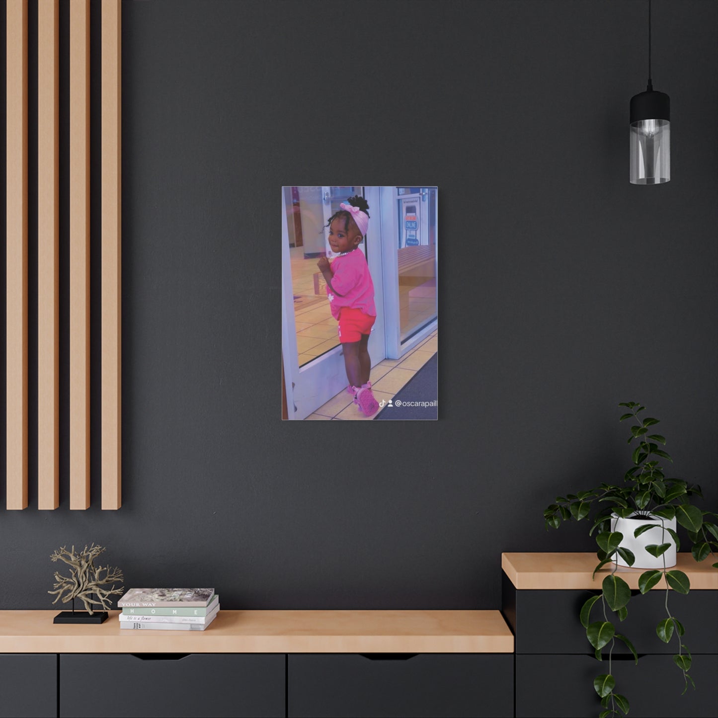 Canvas Wall Art - Candid Child Photo Matte Stretched Print