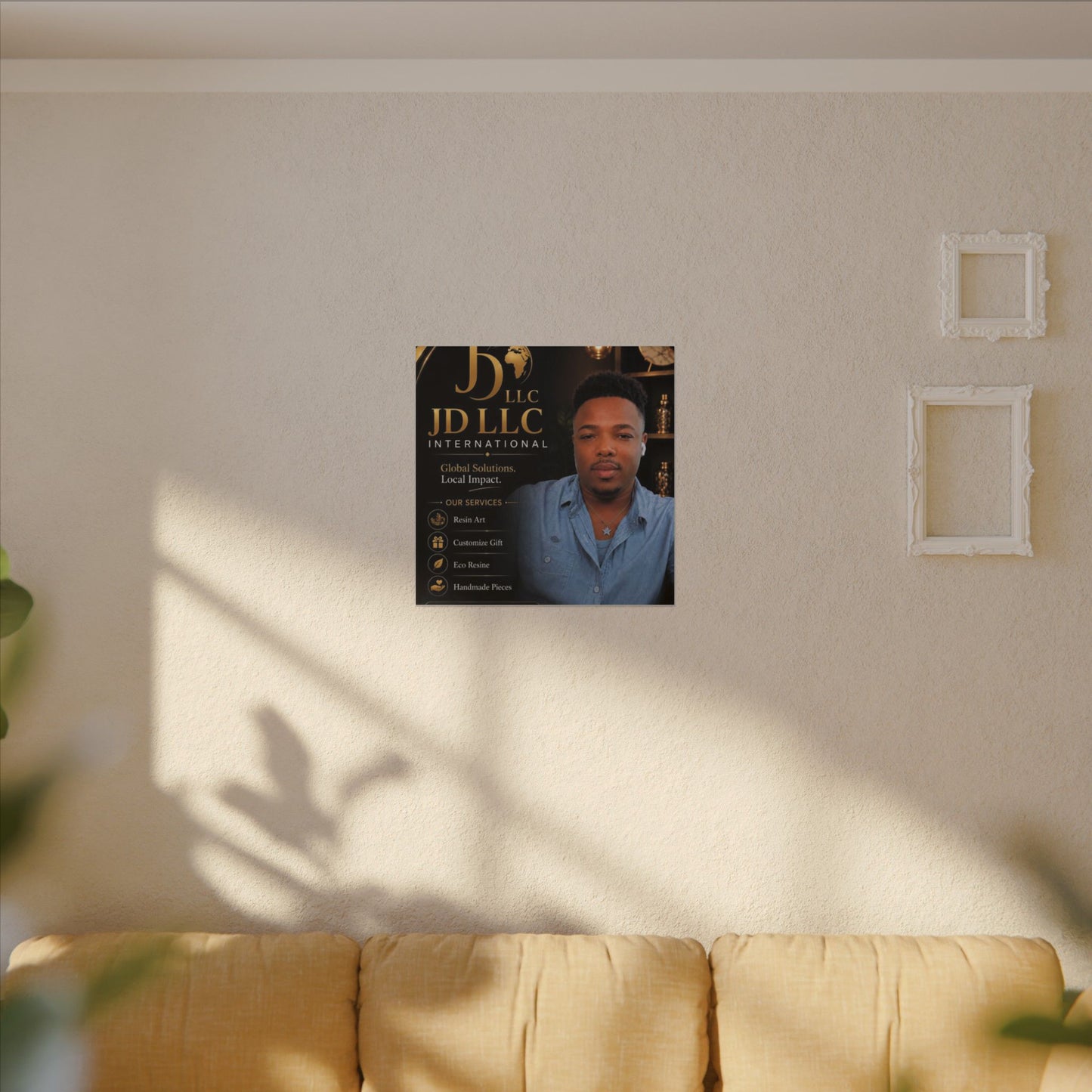 Matte Stretched Canvas - JD LLC International Business Portrait (Customizable)
