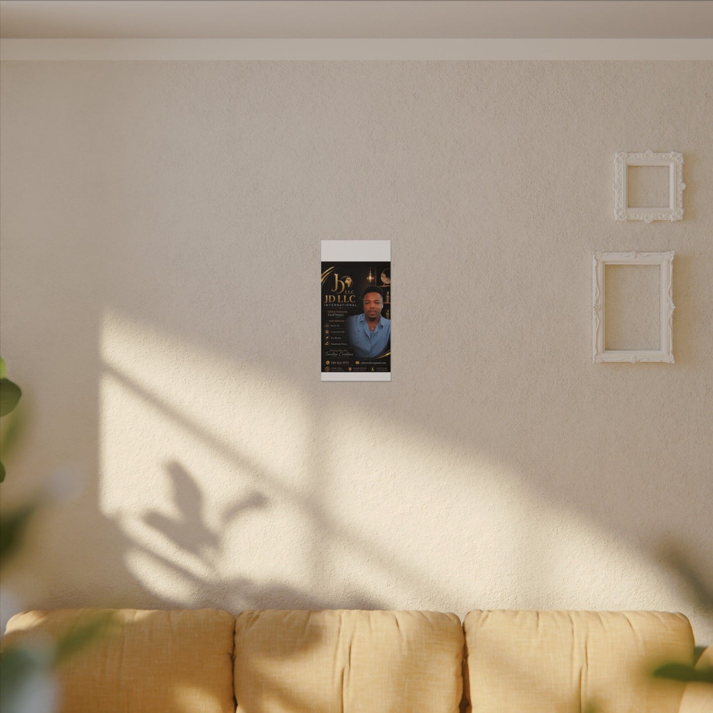 Matte Stretched Canvas - JD LLC International Business Portrait (Customizable)
