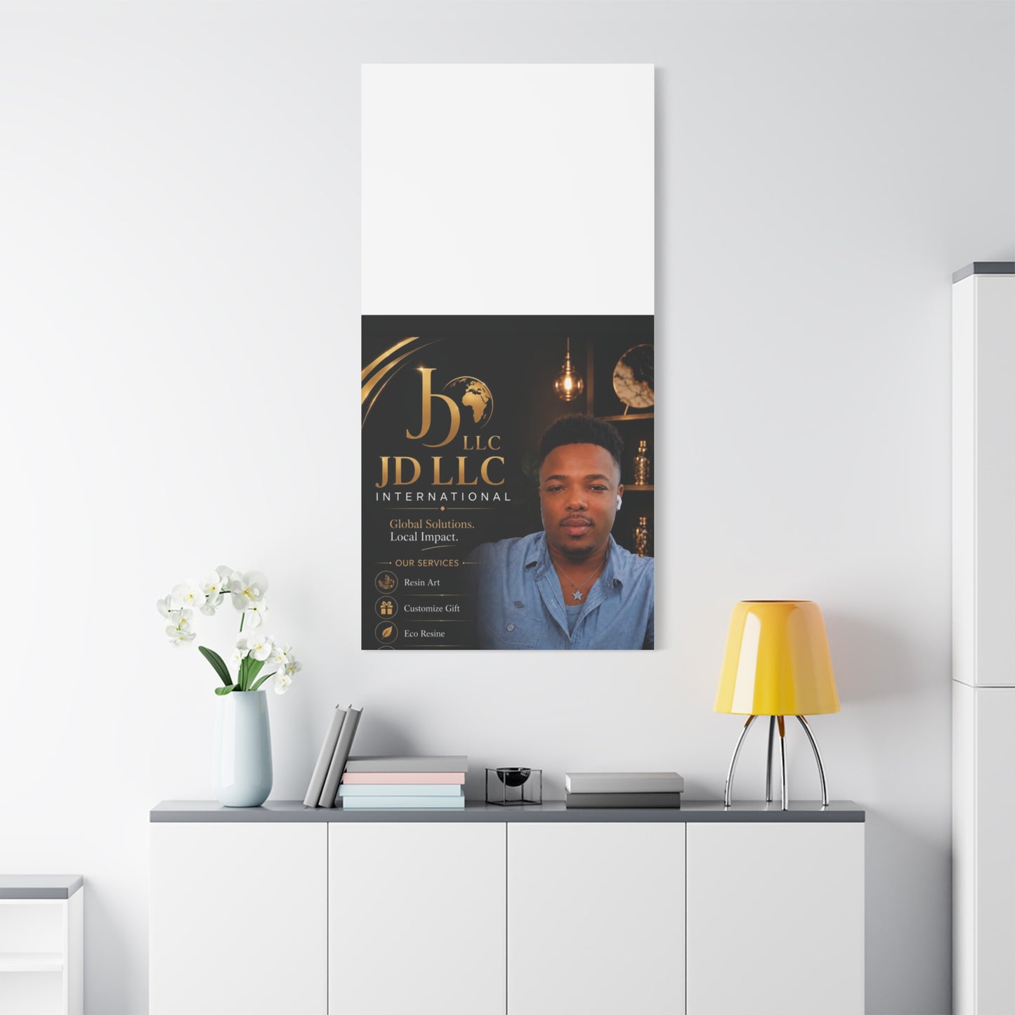 Canvas Print - JD LLC International Branded Portrait (Matte Stretched Canvas)