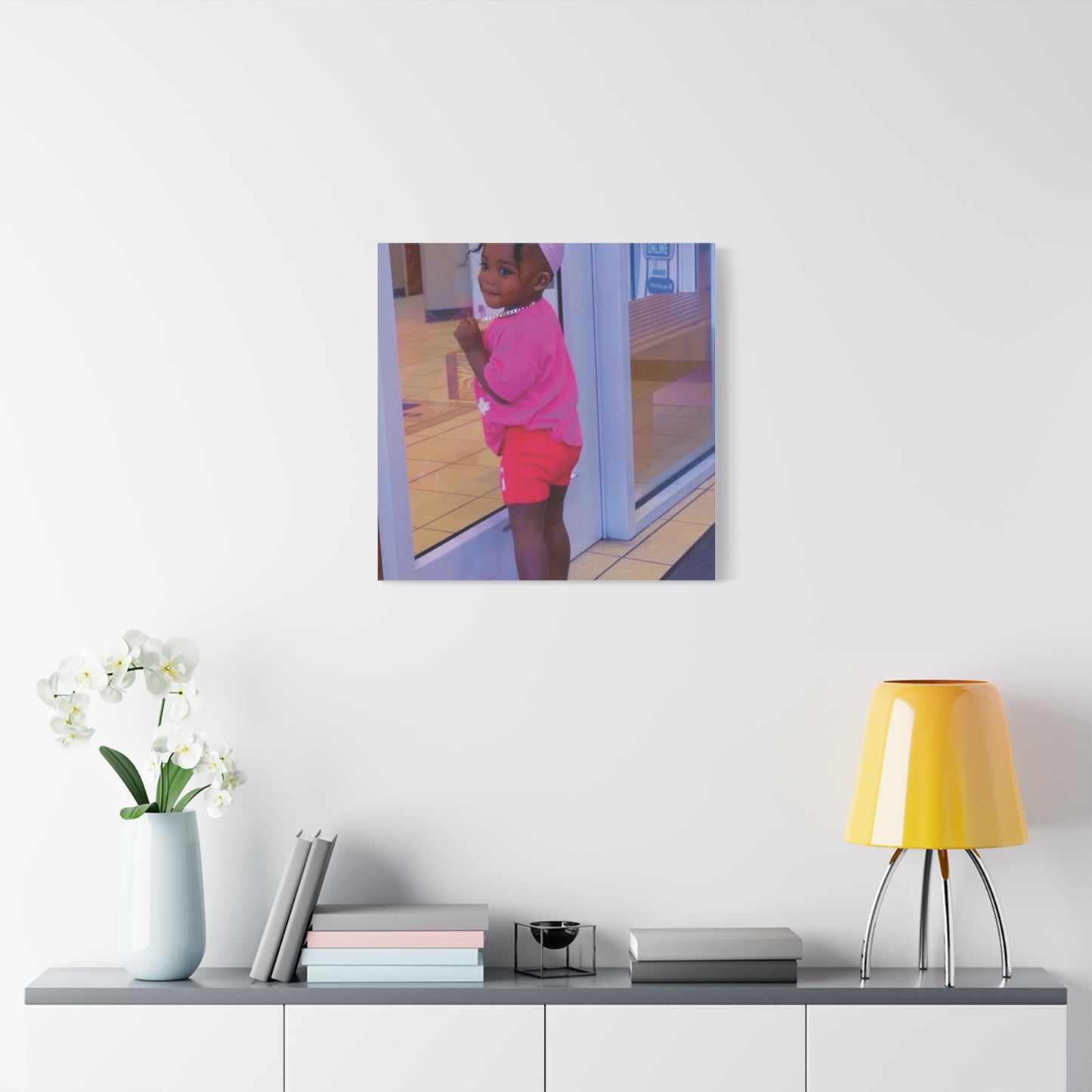 Canvas Wall Art - Candid Child Photo Matte Stretched Print