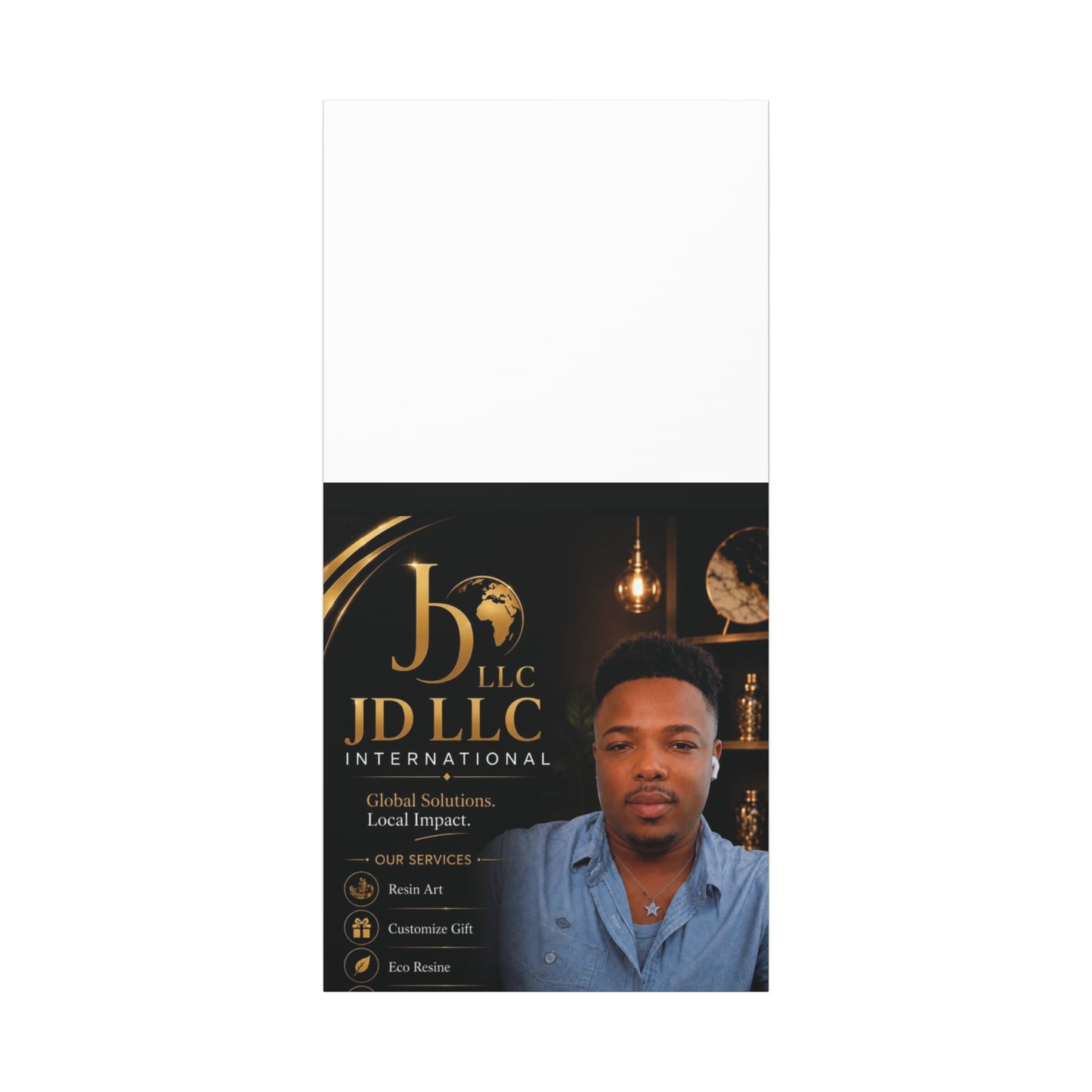Canvas Print - JD LLC International Branded Portrait (Matte Stretched Canvas)