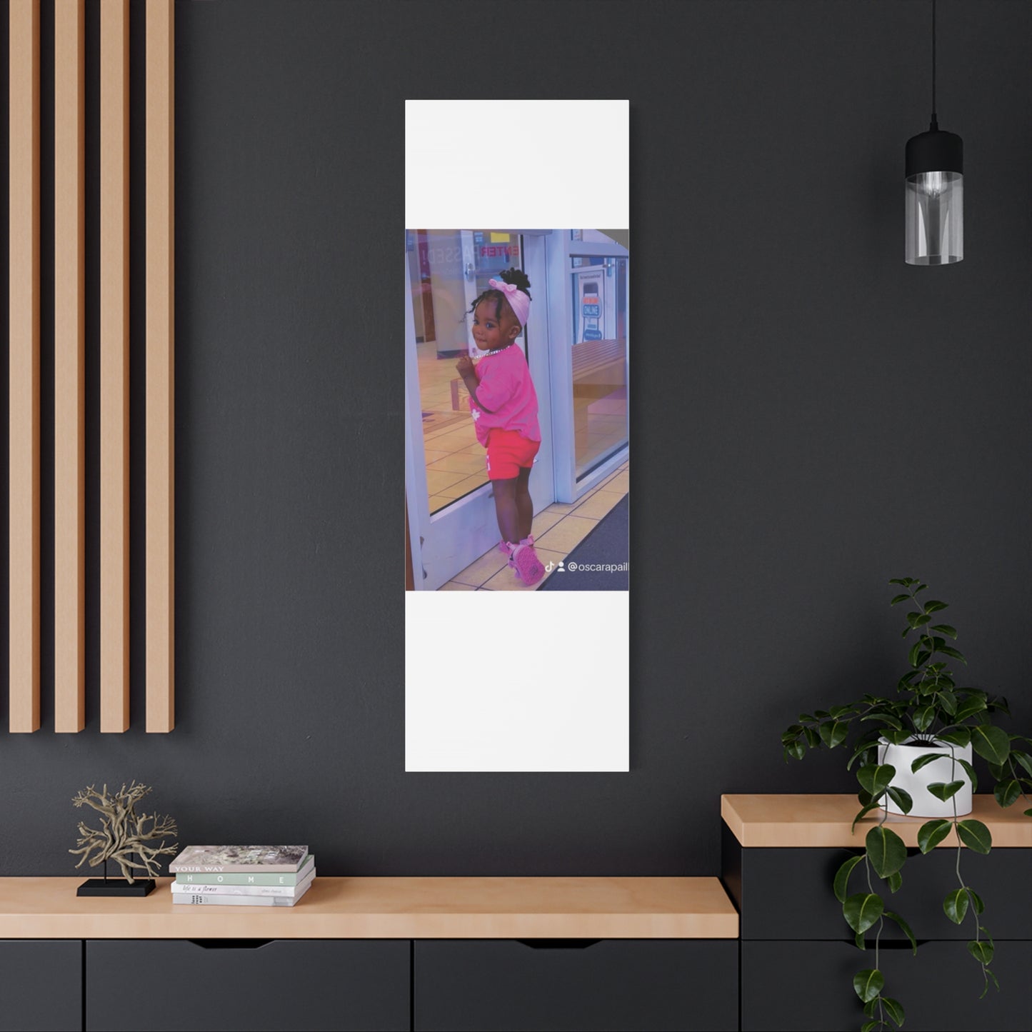 Canvas Wall Art - Candid Child Photo Matte Stretched Print