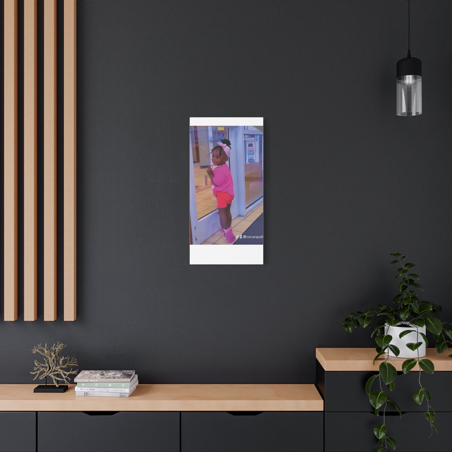Canvas Wall Art - Candid Child Photo Matte Stretched Print