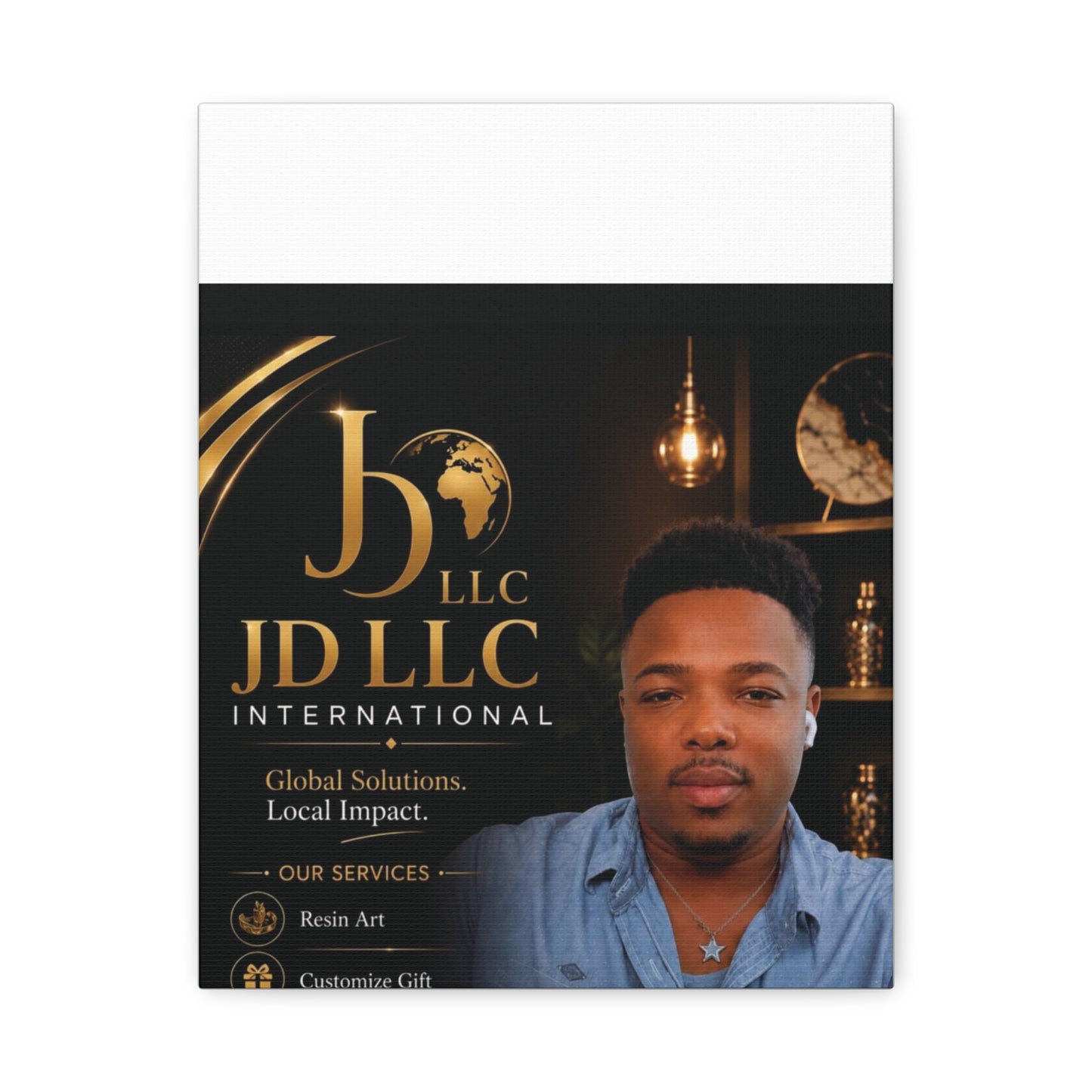 Canvas Print - JD LLC International Branded Portrait (Matte Stretched Canvas)