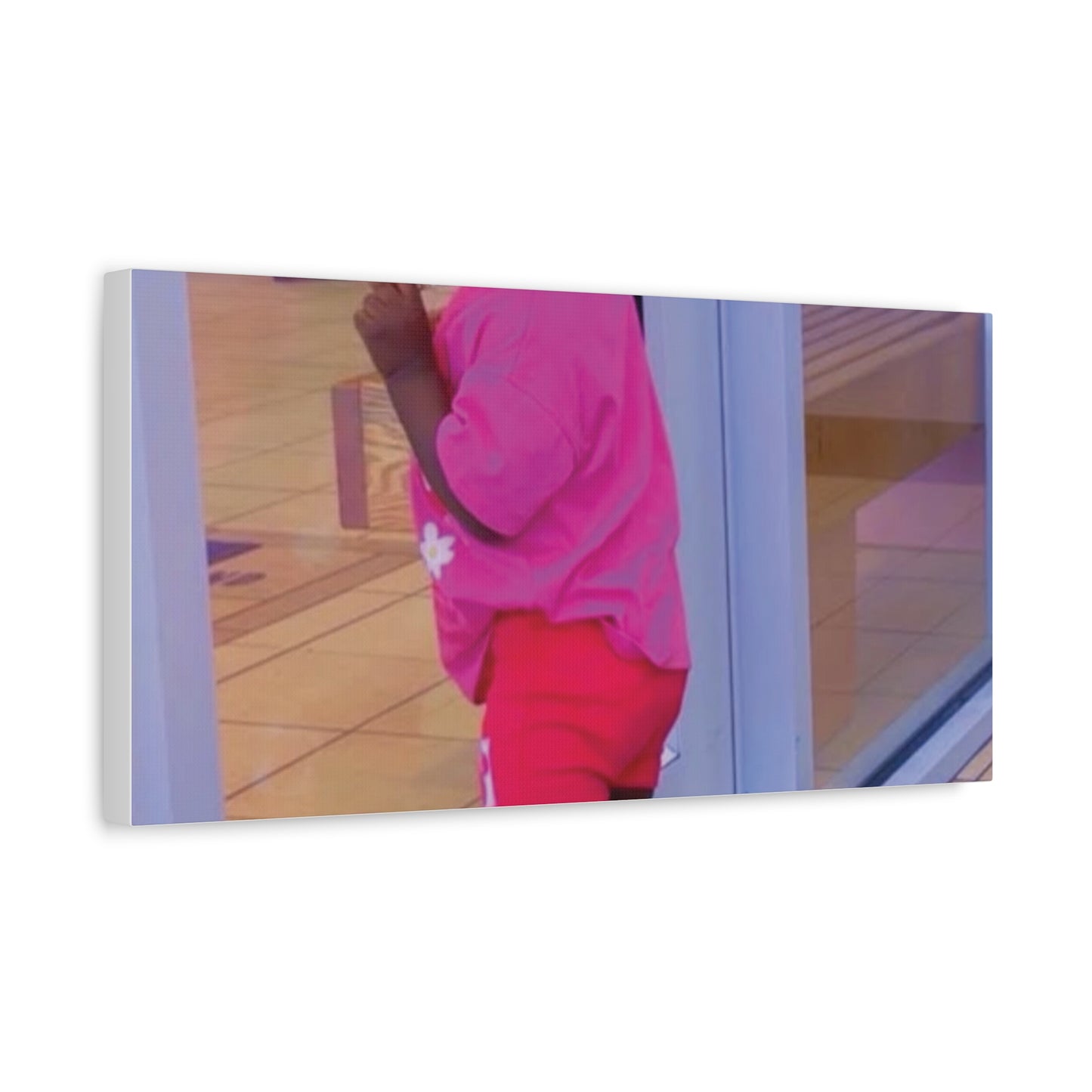 Canvas Wall Art - Candid Child Photo Matte Stretched Print