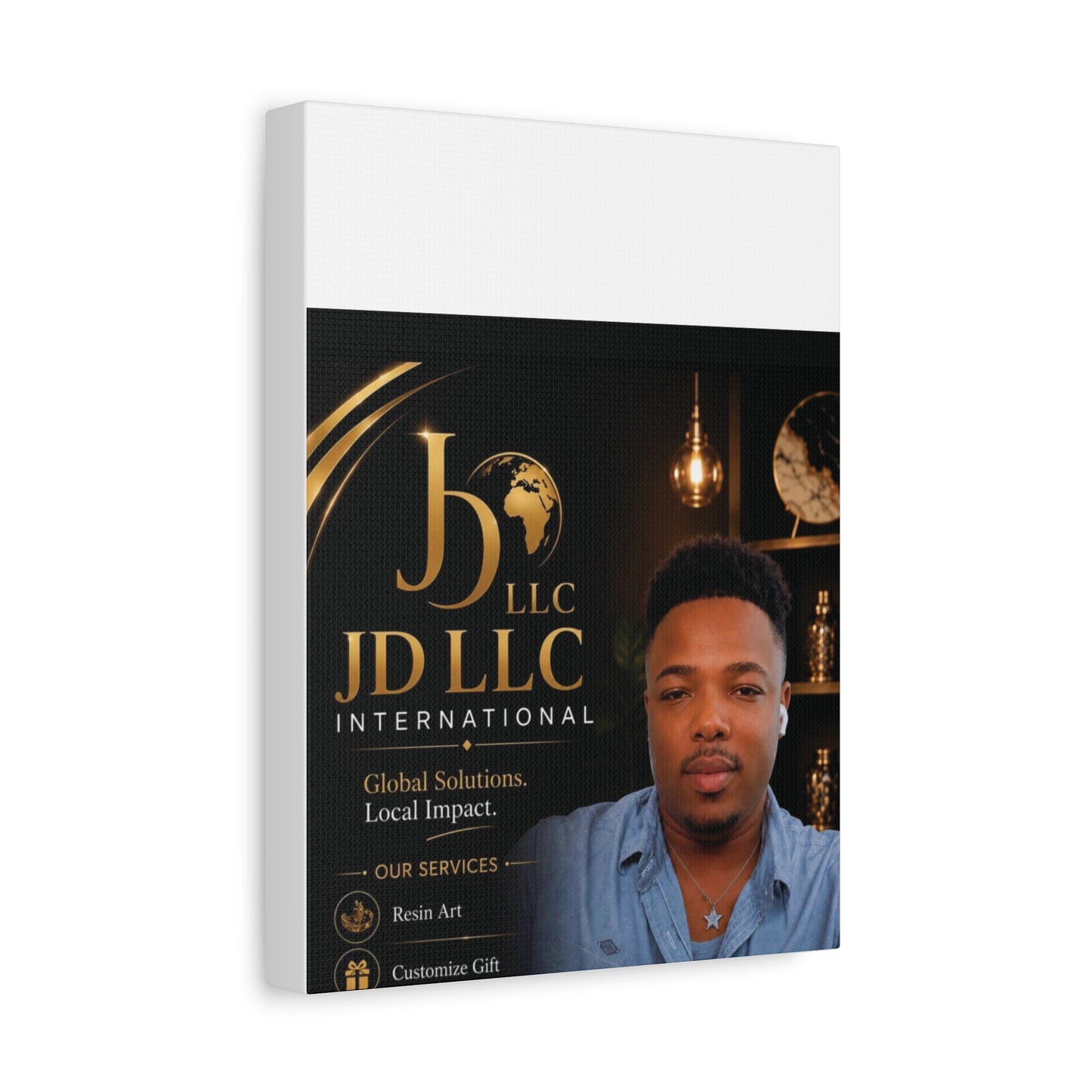 Canvas Print - JD LLC International Branded Portrait (Matte Stretched Canvas)