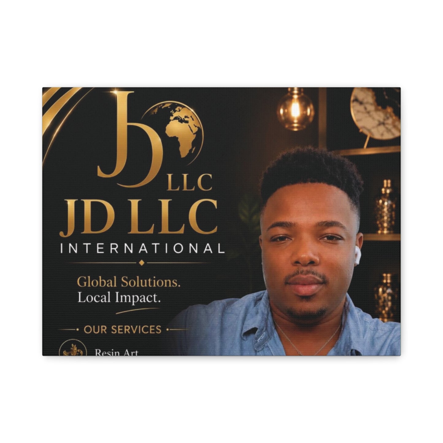 Canvas Print - JD LLC International Branded Portrait (Matte Stretched Canvas)