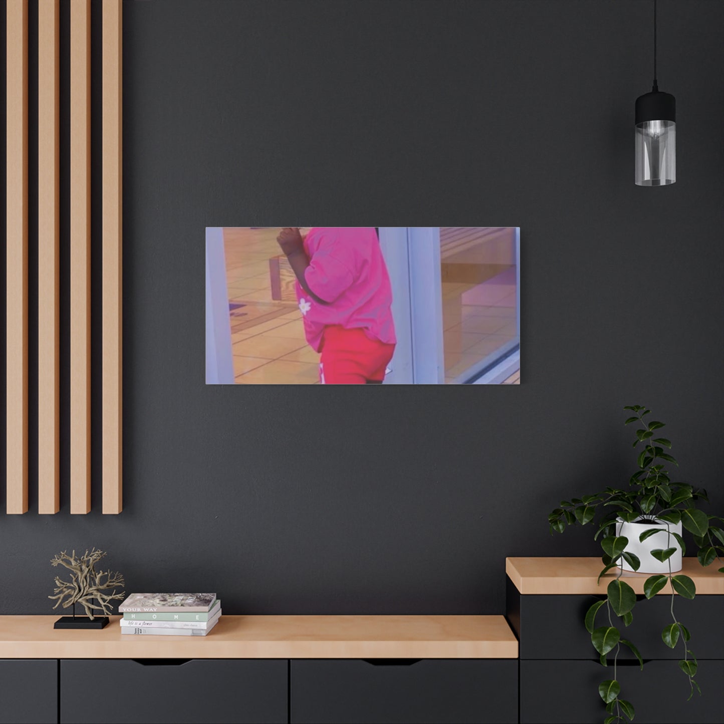 Canvas Wall Art - Candid Child Photo Matte Stretched Print
