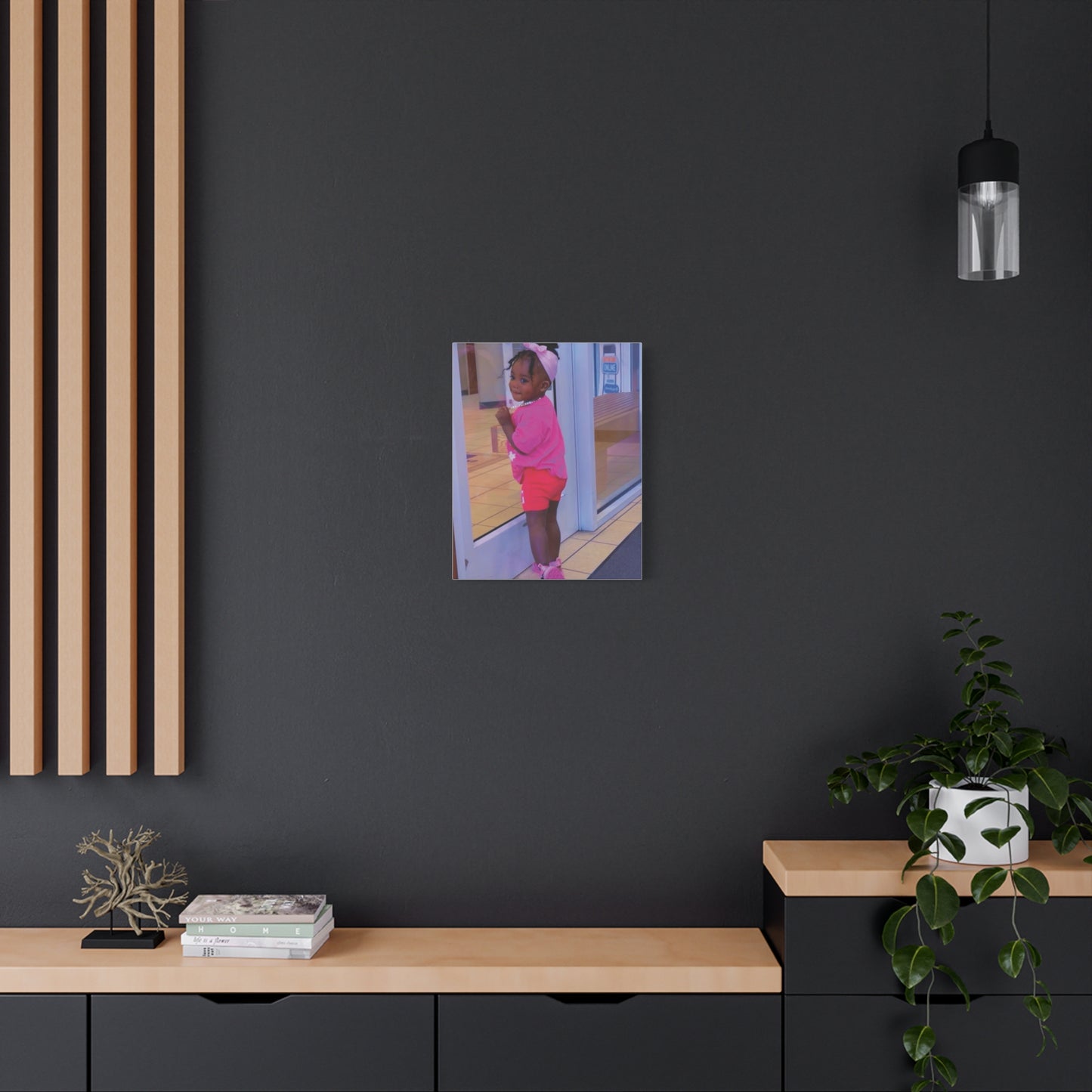 Canvas Wall Art - Candid Child Photo Matte Stretched Print