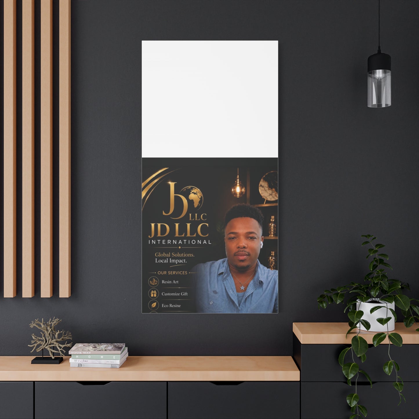 Canvas Print - JD LLC International Branded Portrait (Matte Stretched Canvas)