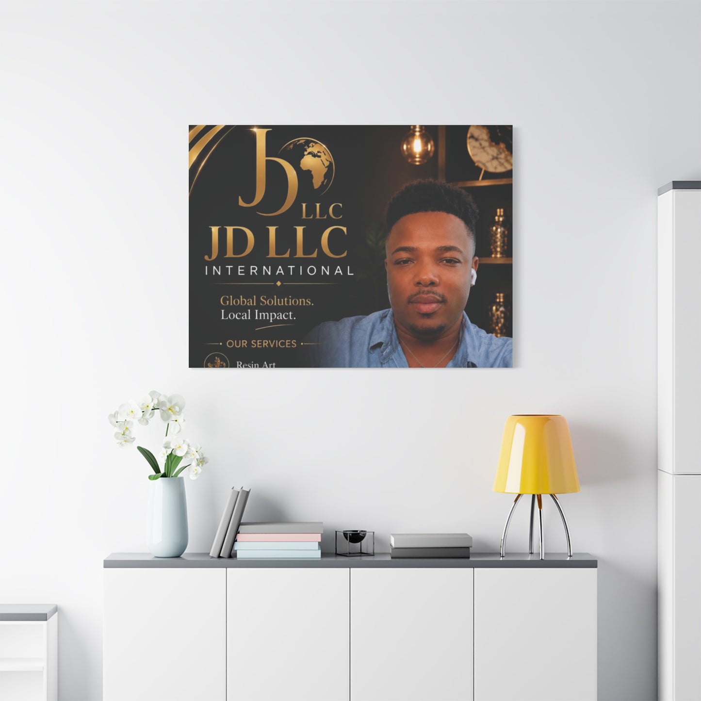 Canvas Print - JD LLC International Branded Portrait (Matte Stretched Canvas)
