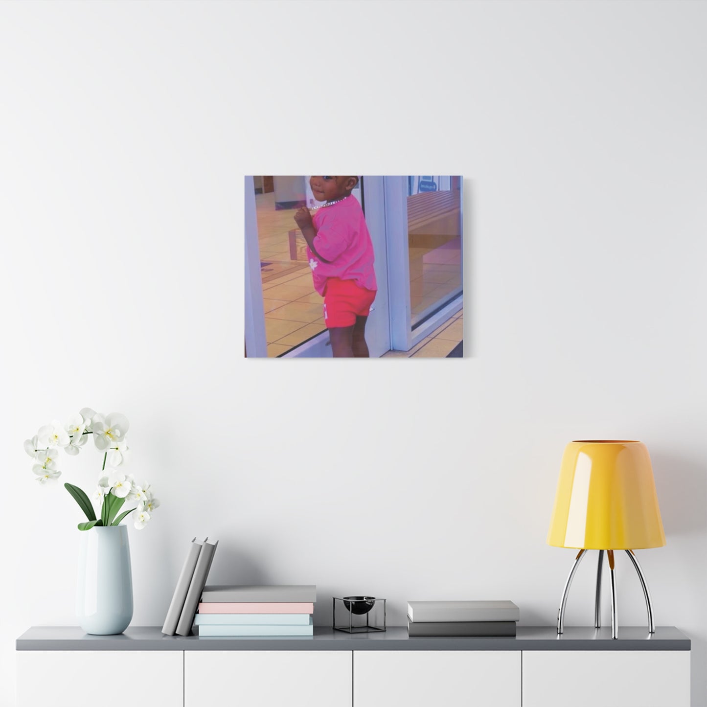 Canvas Wall Art - Candid Child Photo Matte Stretched Print