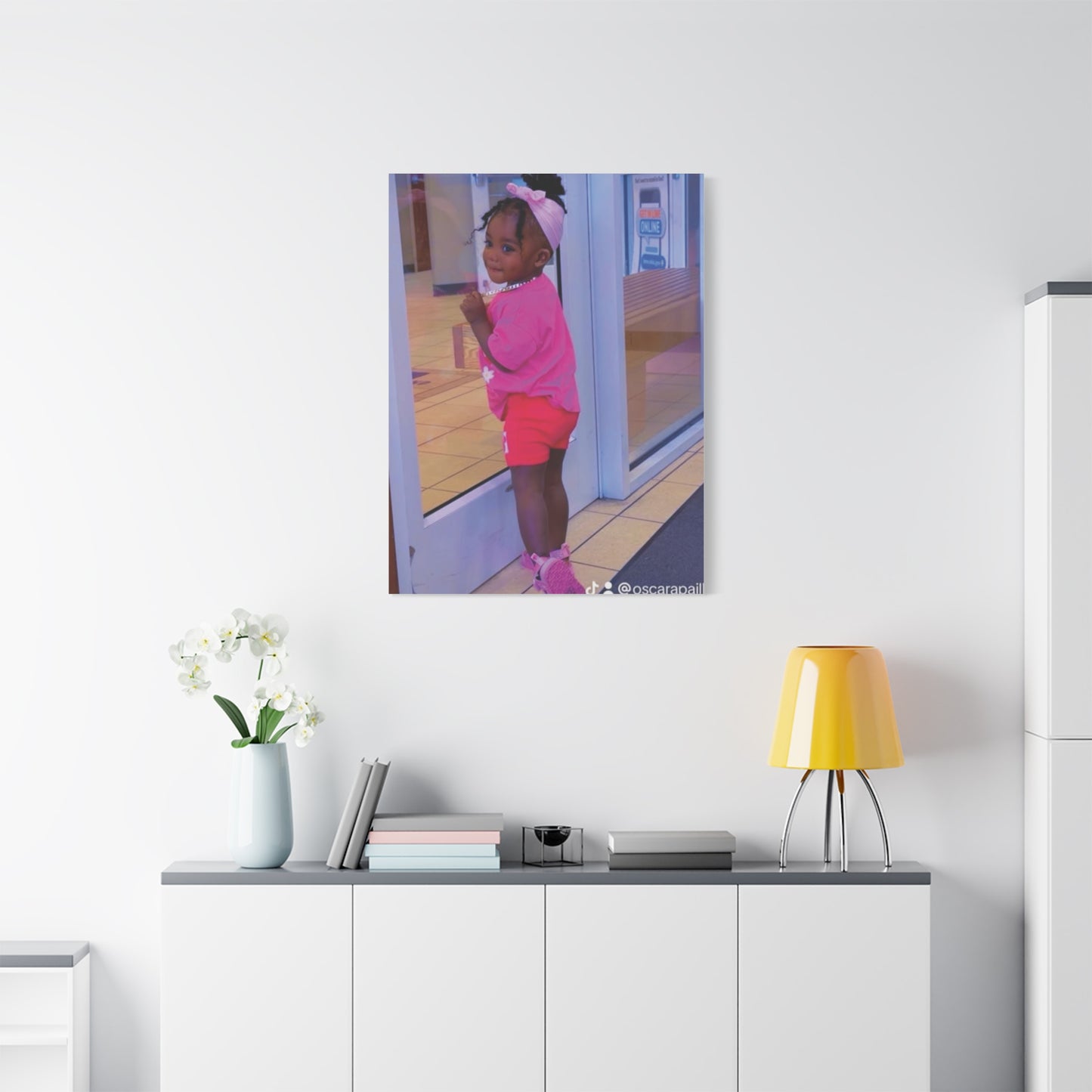Canvas Wall Art - Candid Child Photo Matte Stretched Print