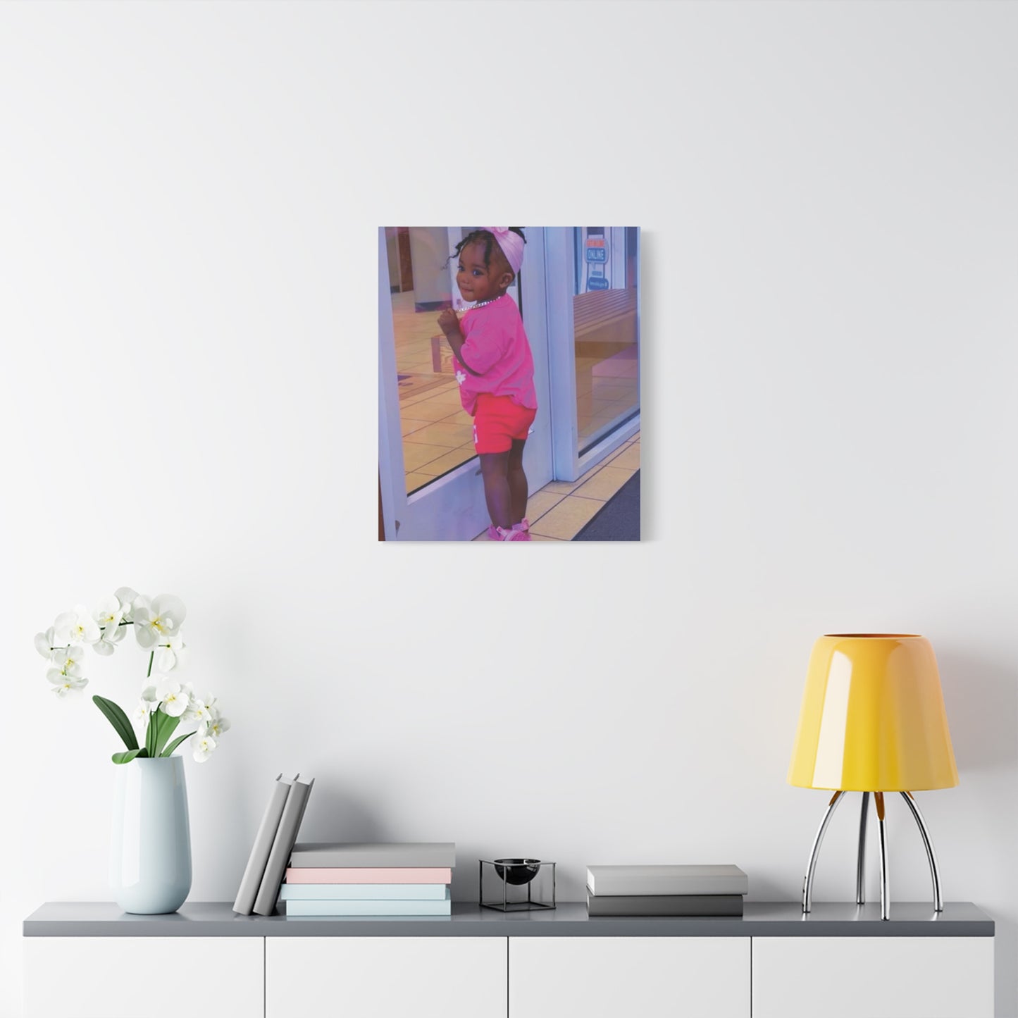 Canvas Wall Art - Candid Child Photo Matte Stretched Print