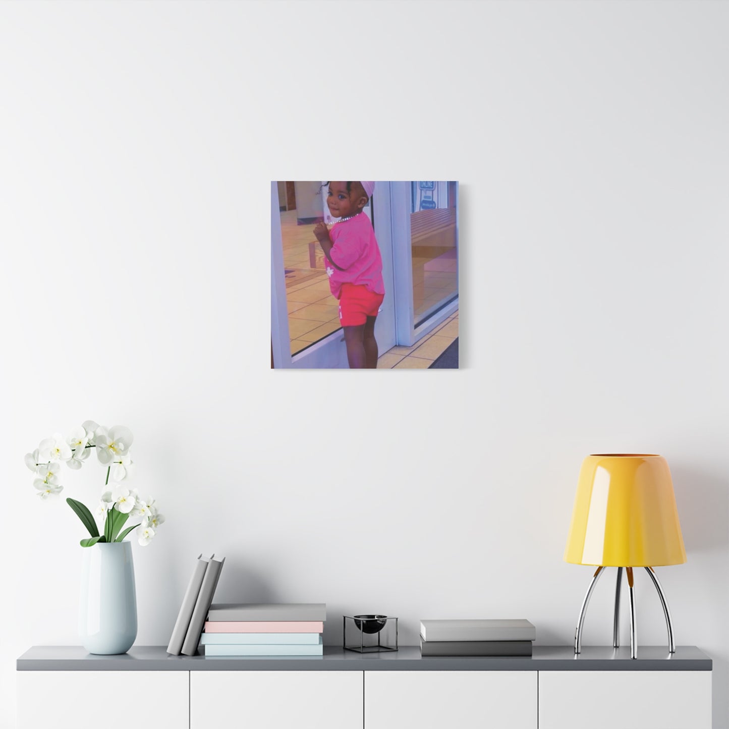Canvas Wall Art - Candid Child Photo Matte Stretched Print