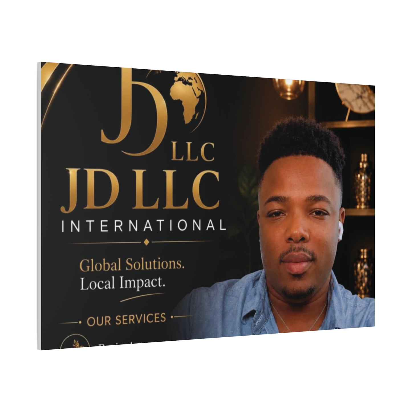 Canvas Print - JD LLC International Branded Portrait (Matte Stretched Canvas)