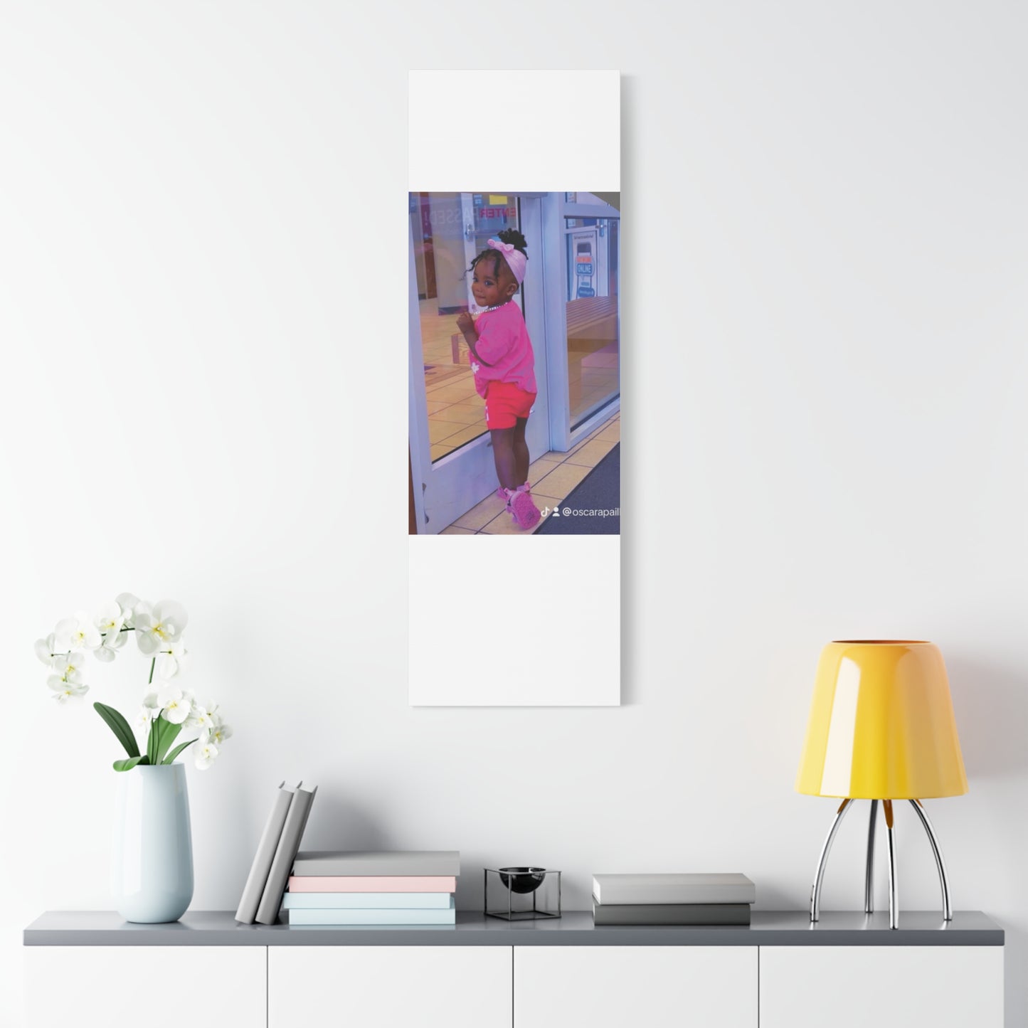 Canvas Wall Art - Candid Child Photo Matte Stretched Print