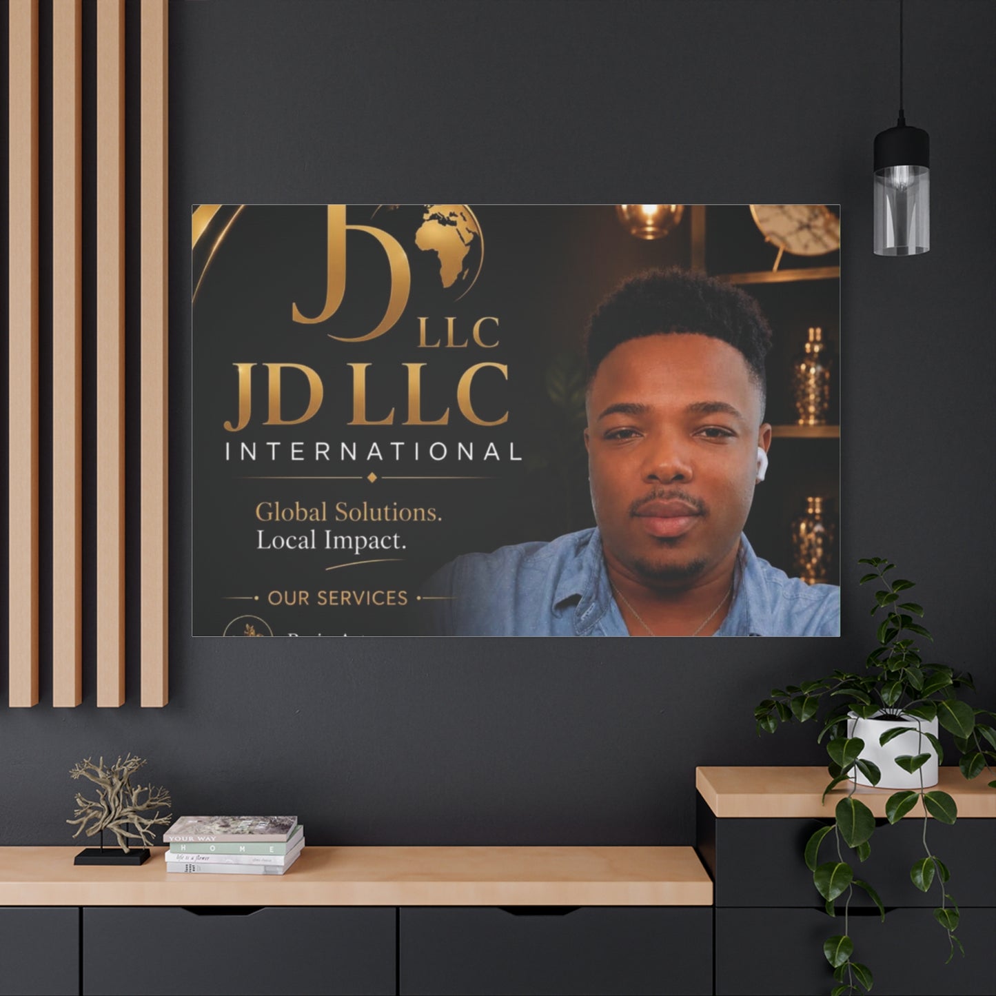 Canvas Print - JD LLC International Branded Portrait (Matte Stretched Canvas)