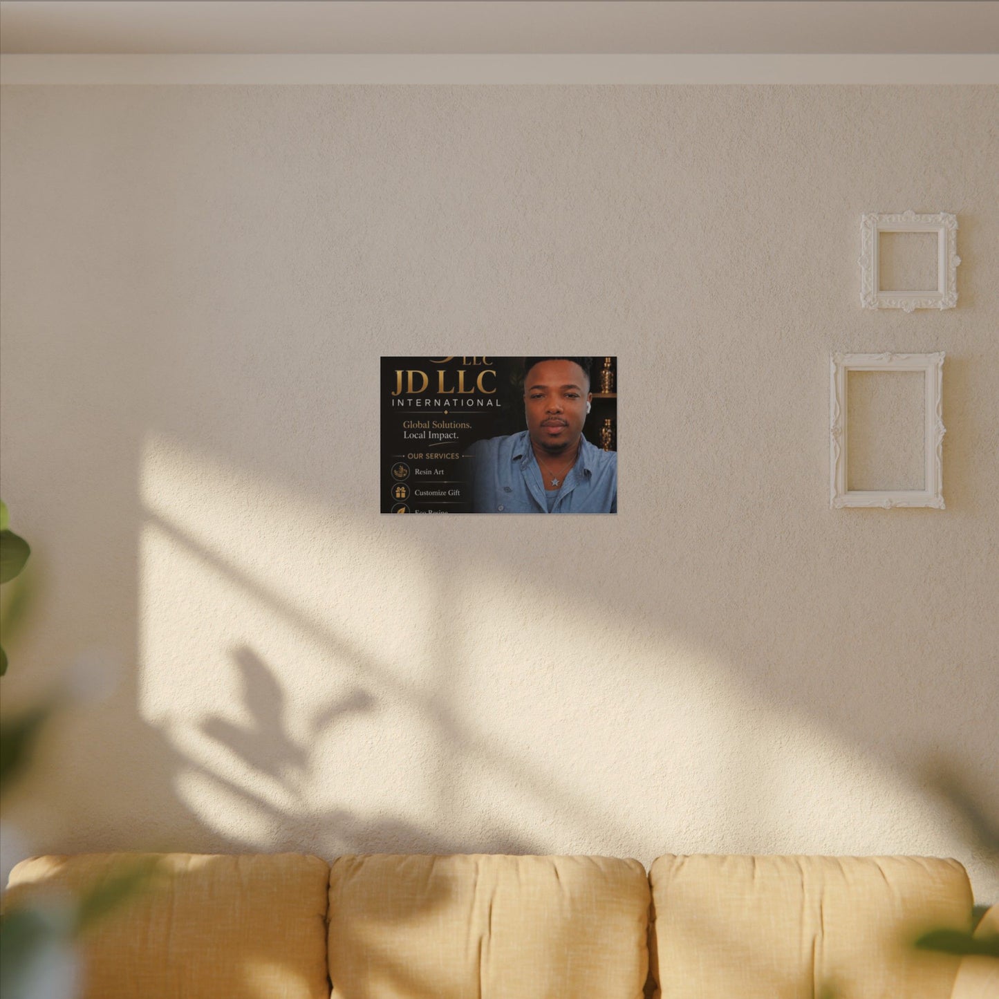 Matte Stretched Canvas - JD LLC International Business Portrait (Customizable)