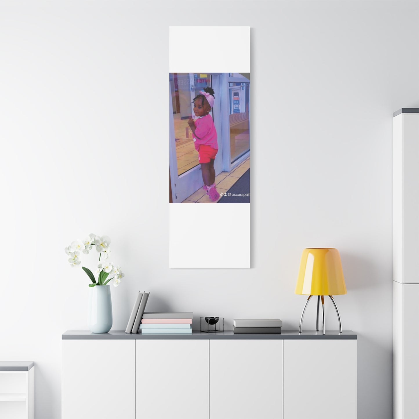Canvas Wall Art - Candid Child Photo Matte Stretched Print