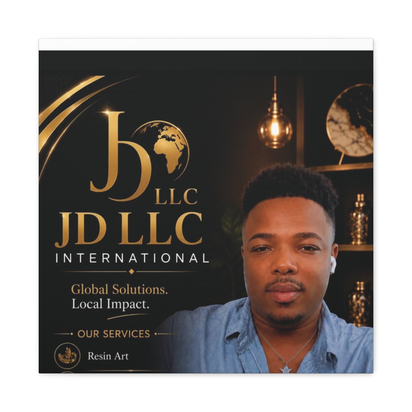 Canvas Print - JD LLC International Branded Portrait (Matte Stretched Canvas)