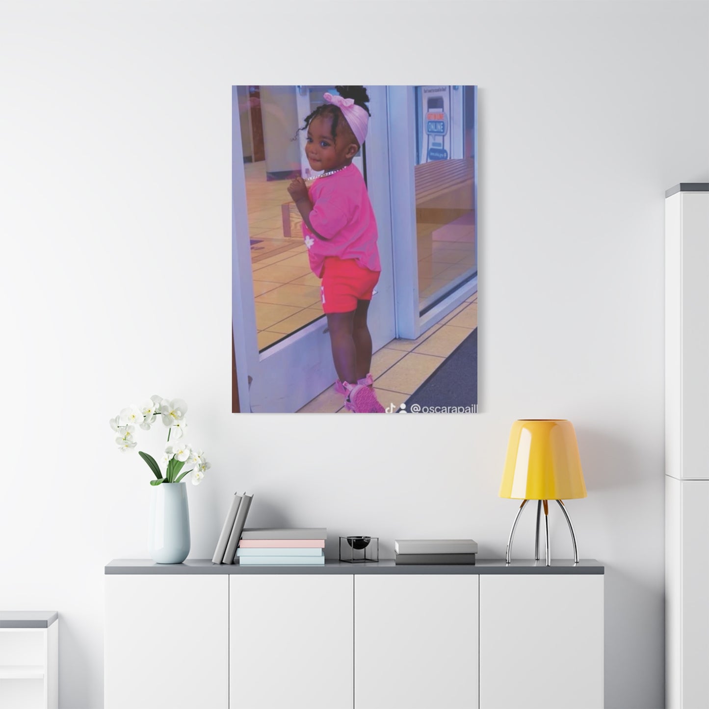 Canvas Wall Art - Candid Child Photo Matte Stretched Print