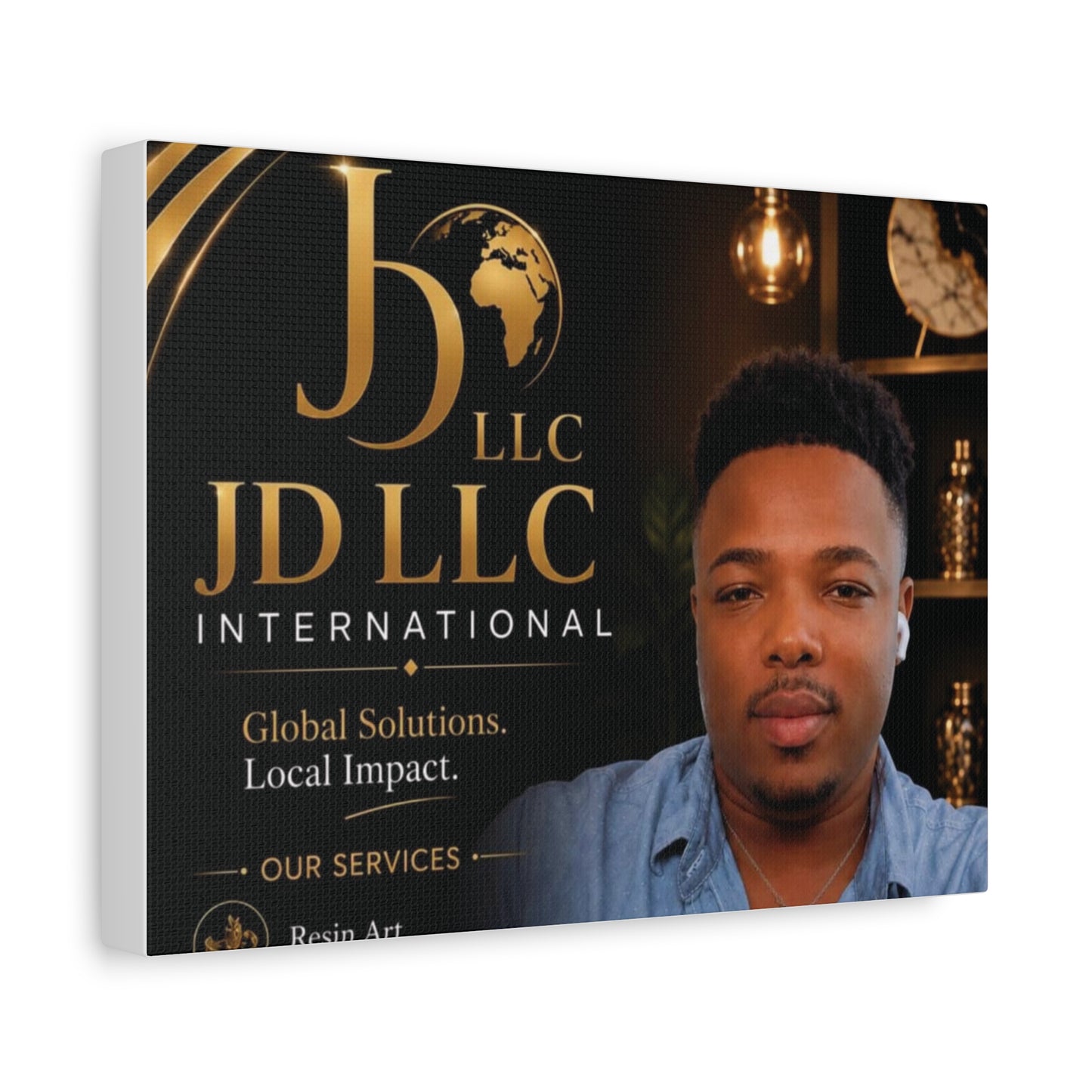 Canvas Print - JD LLC International Branded Portrait (Matte Stretched Canvas)