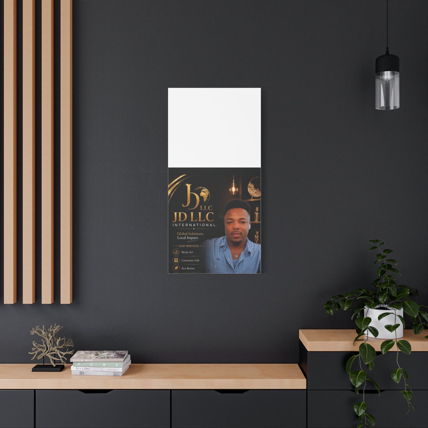 Canvas Print - JD LLC International Branded Portrait (Matte Stretched Canvas)