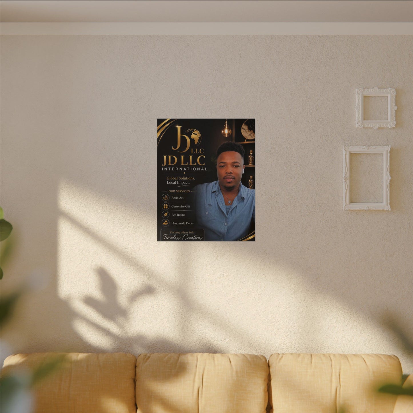 Matte Stretched Canvas - JD LLC International Business Portrait (Customizable)